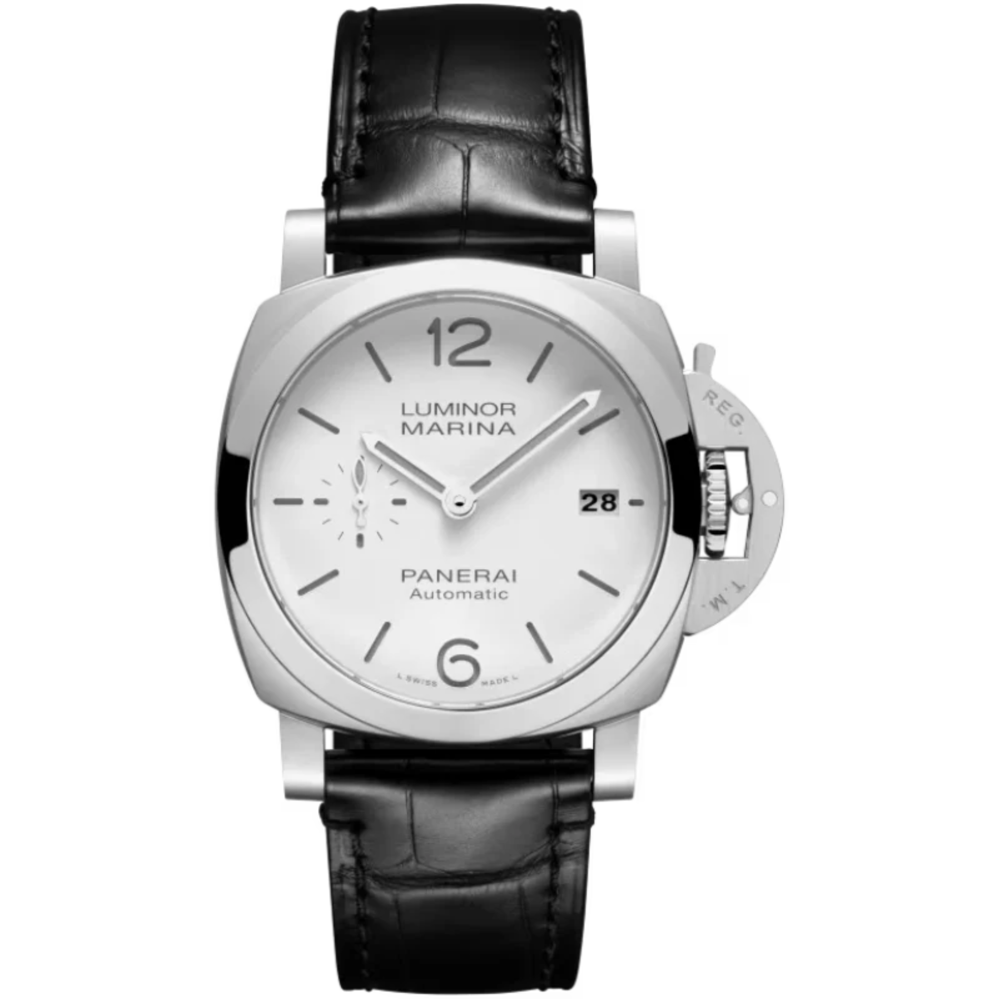 LUMINOR QUARANTA PAM01371 40 MM STAINLESS STEEL WITH WHITE DIAL - Panerai