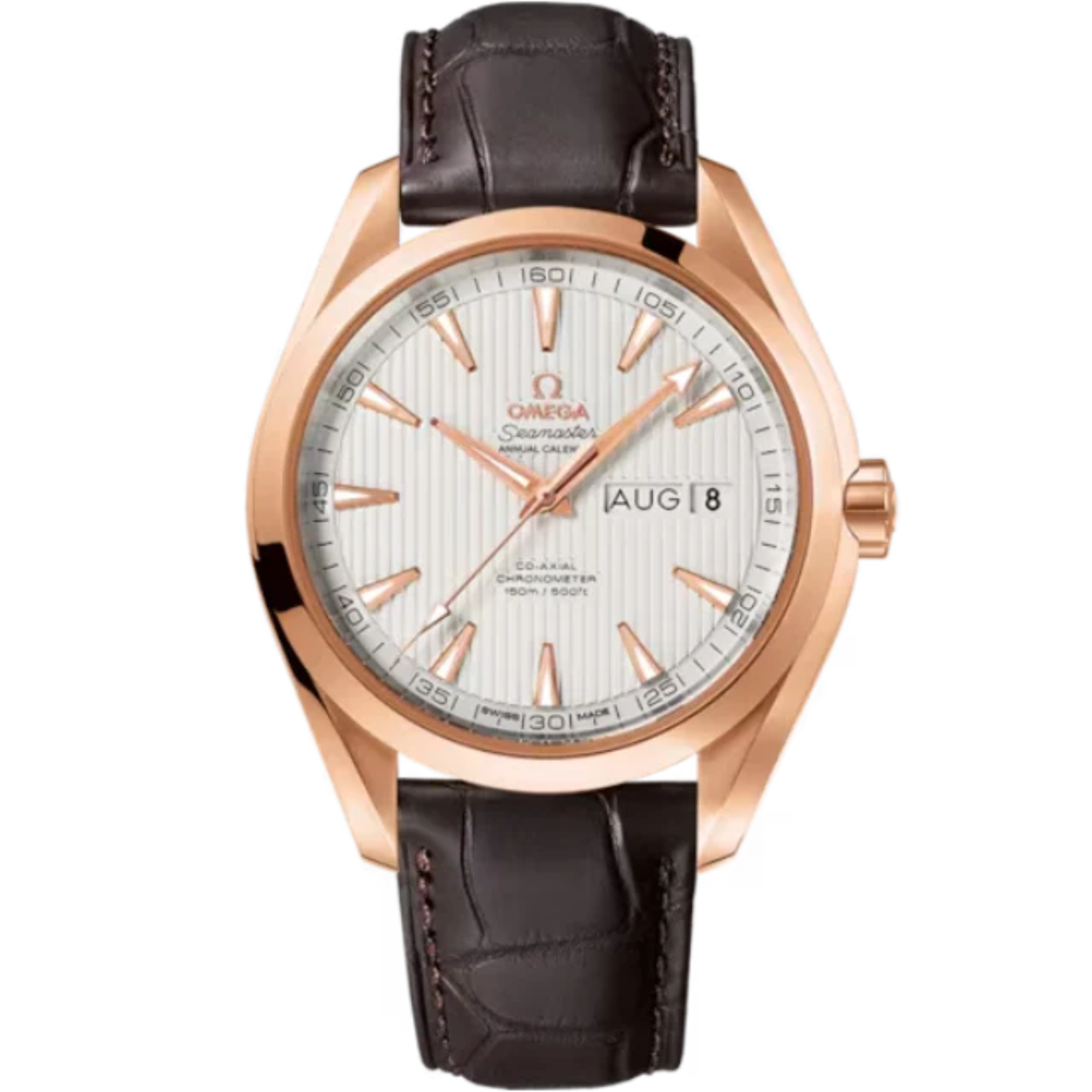 SEAMASTER AQUA TERRA 150M 43 MM RED GOLD WITH SILVER DIAL - Omega