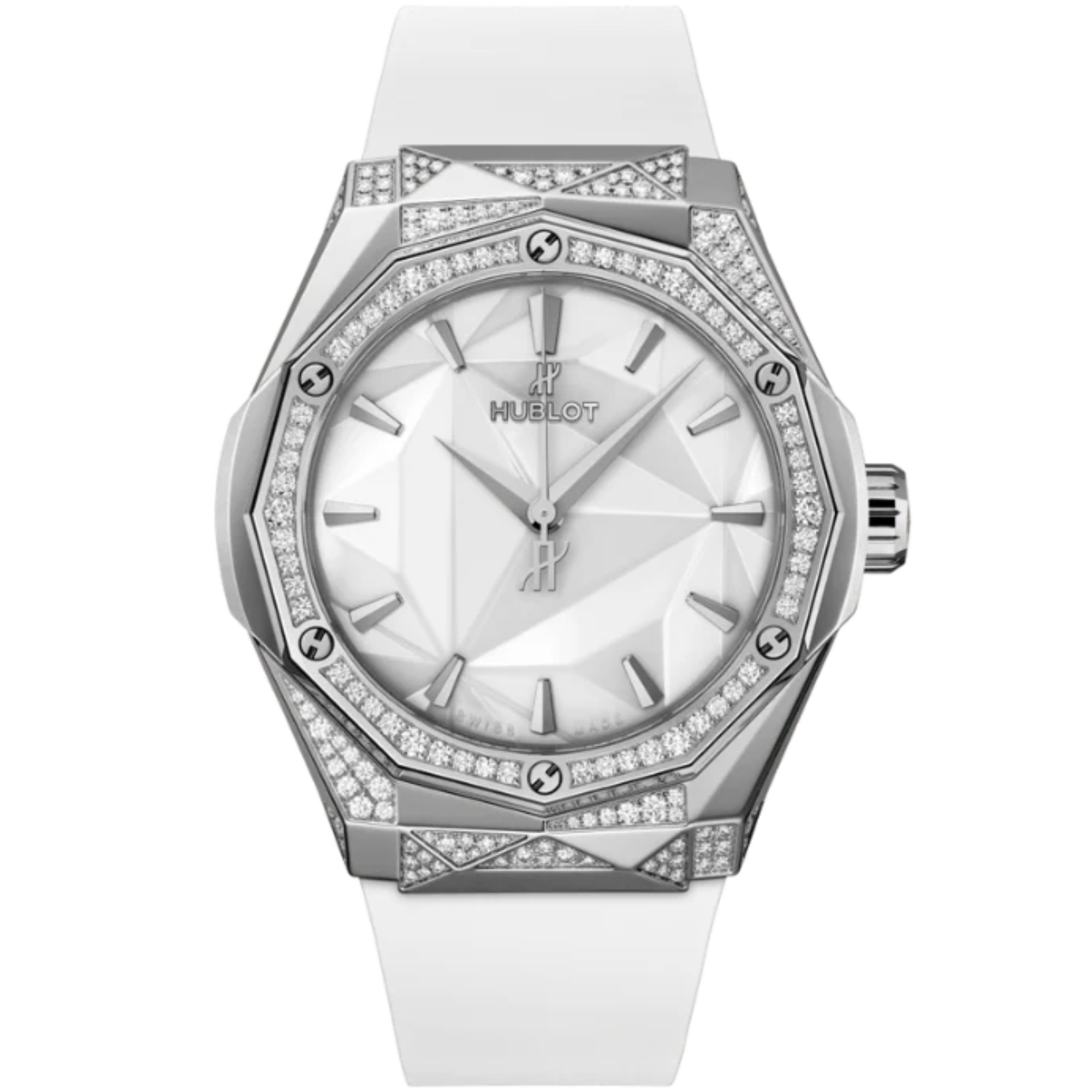 CLASSIC FUSION 40 MM ORLINSKI TITANIUM WHITE ALTERNATIVE PAVÉ - Hublot