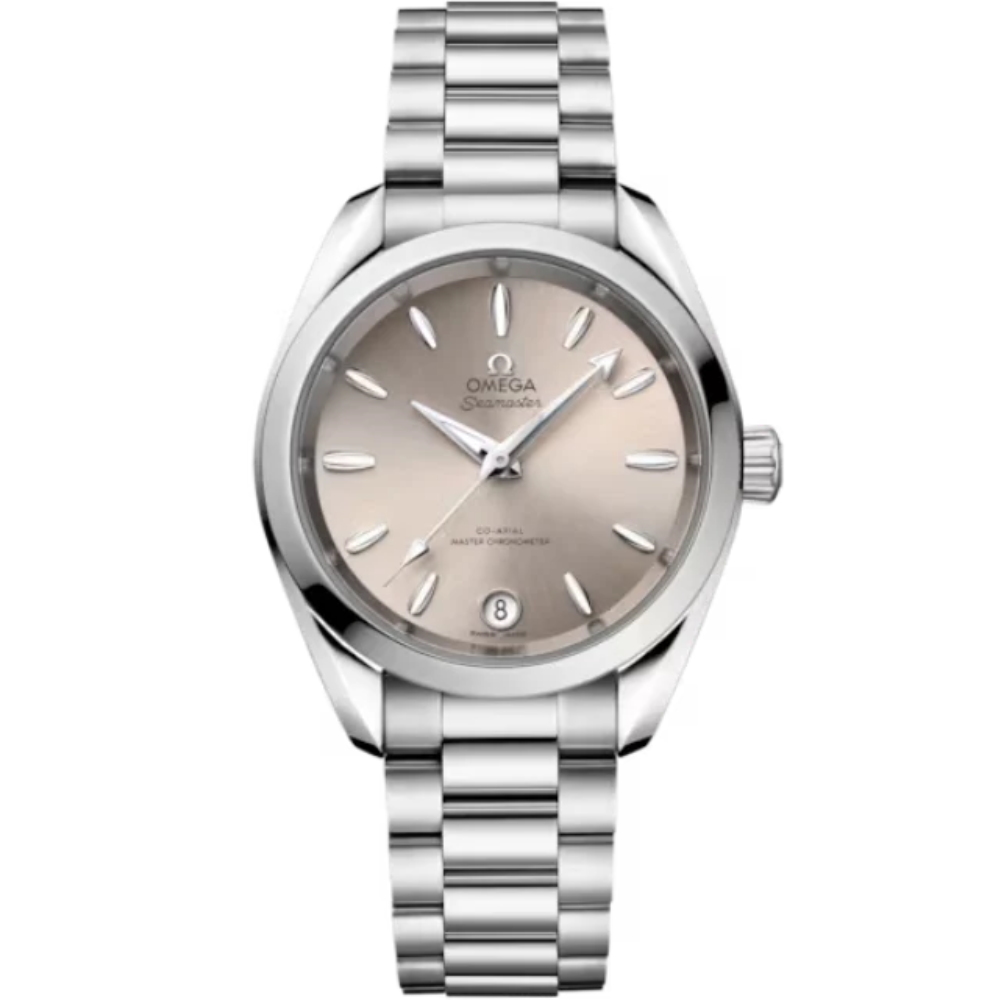 SEAMASTER AQUA TERRA SHADES 34 MM STAINLESS STEEL WITH SANDSTONE DIAL - Omega