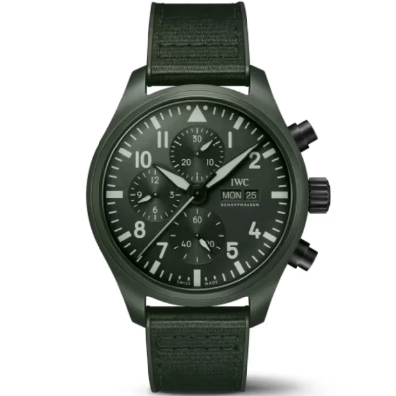 PILOT’S WATCH CHRONOGRAPH TOP GUN EDITION “WOODLAND” 44 MM CERAMIC WITH GREEN DIAL - IWC