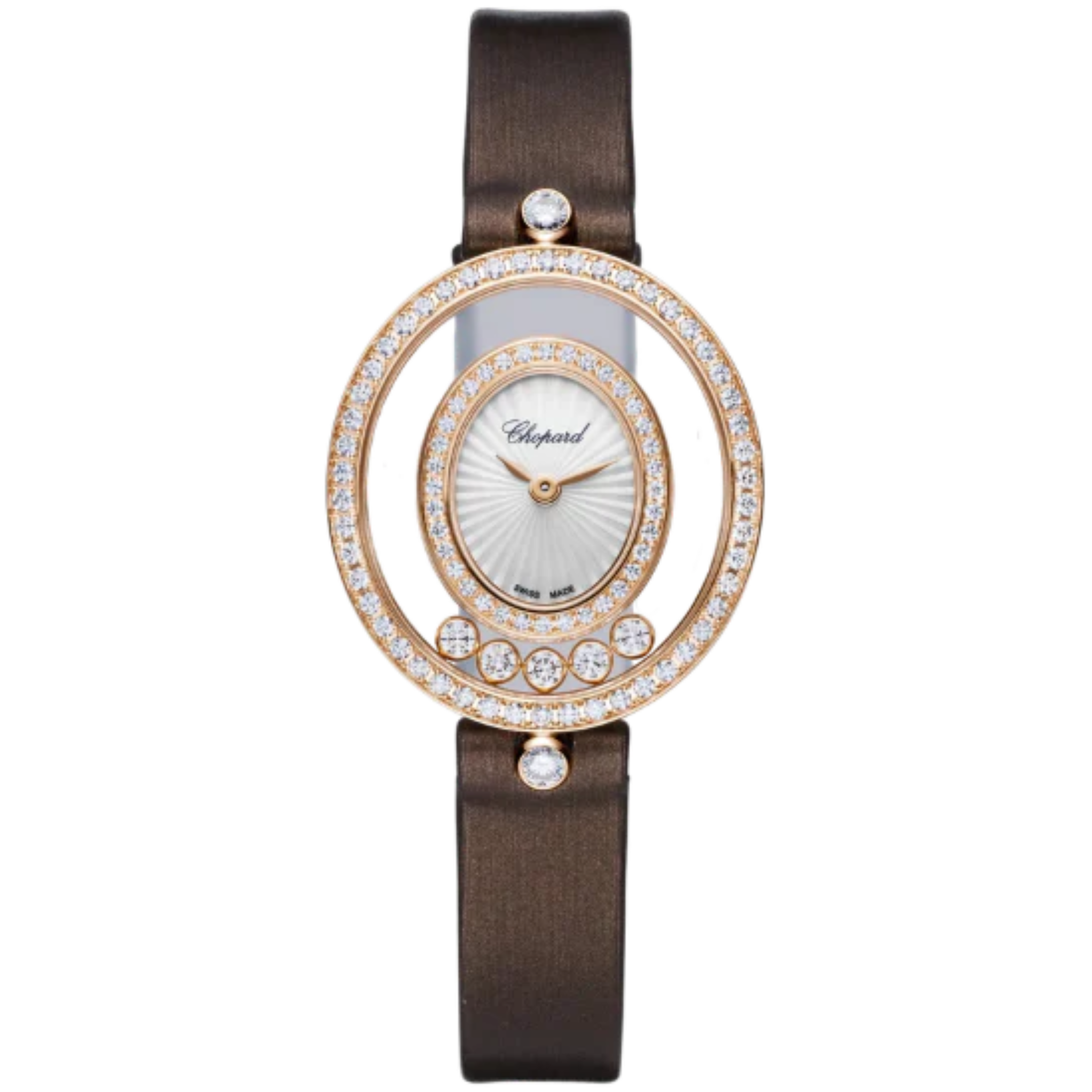 HAPPY DIAMONDS ICONS 29 MM ETHICAL ROSE GOLD WITH MOTHER OF PEARL DIAL - Chopard