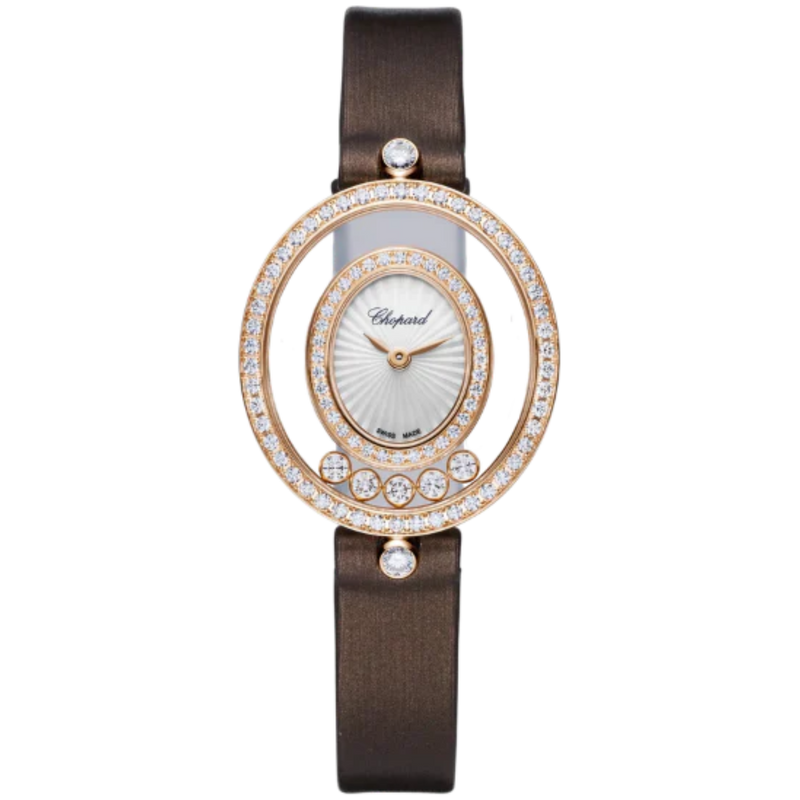 HAPPY DIAMONDS ICONS 29 MM ETHICAL ROSE GOLD WITH MOTHER OF PEARL DIAL - Chopard