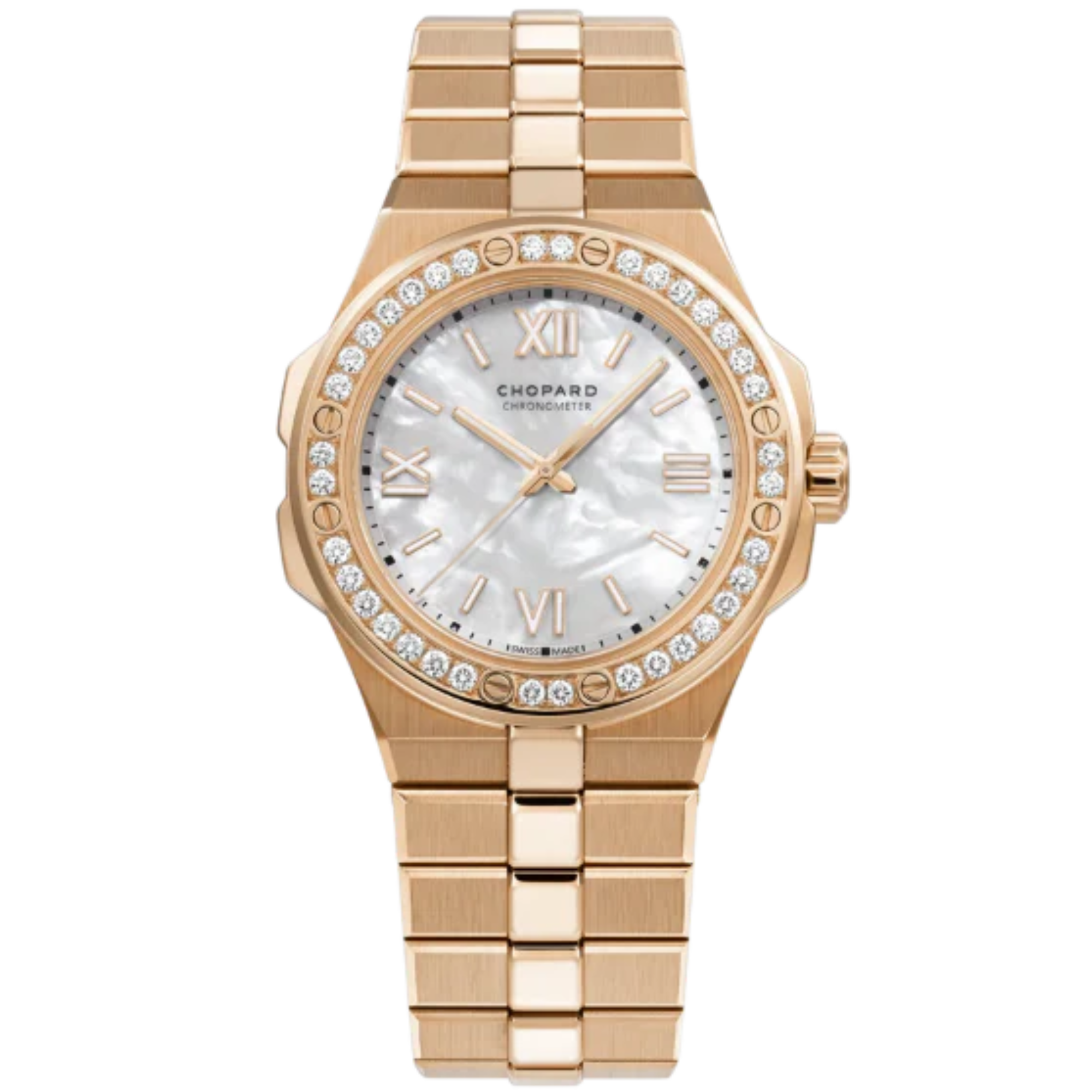 ALPINE EAGLE 36 MM ETHICAL ROSE GOLD WITH MOTHER OF PEARL DIAL - Chopard