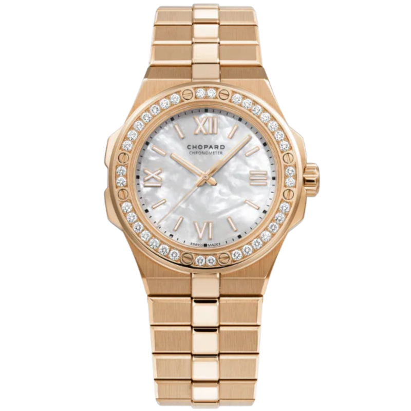 ALPINE EAGLE 36 MM ETHICAL ROSE GOLD WITH MOTHER OF PEARL DIAL - Chopard