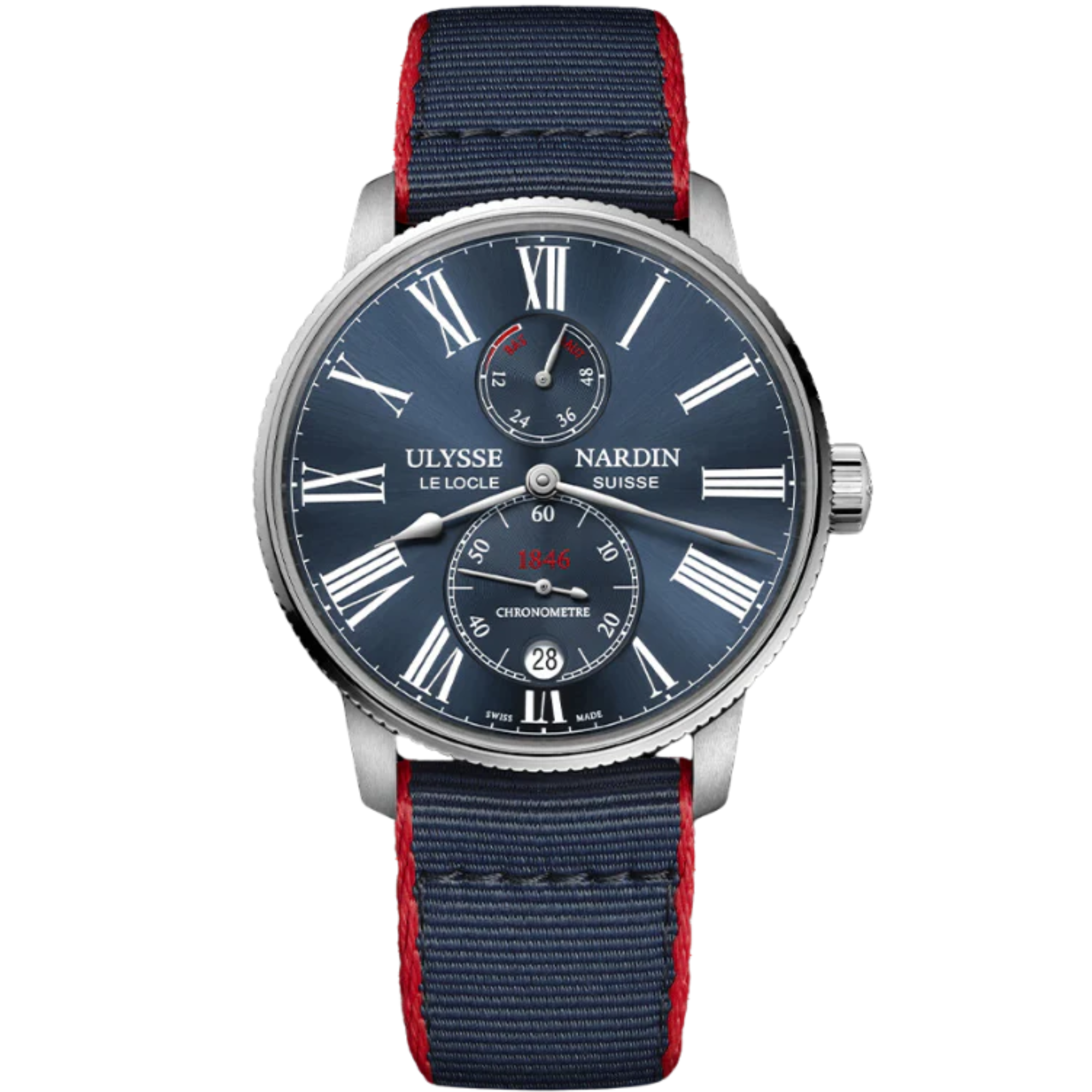 MARINE TORPILLEUR 42 MM STAINLESS STEEL WITH BLUE DIAL - Ulysse Nardin