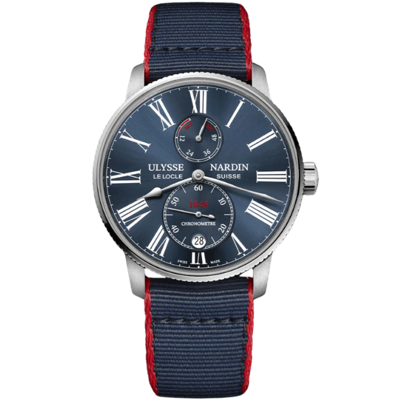 MARINE TORPILLEUR 42 MM STAINLESS STEEL WITH BLUE DIAL - Ulysse Nardin