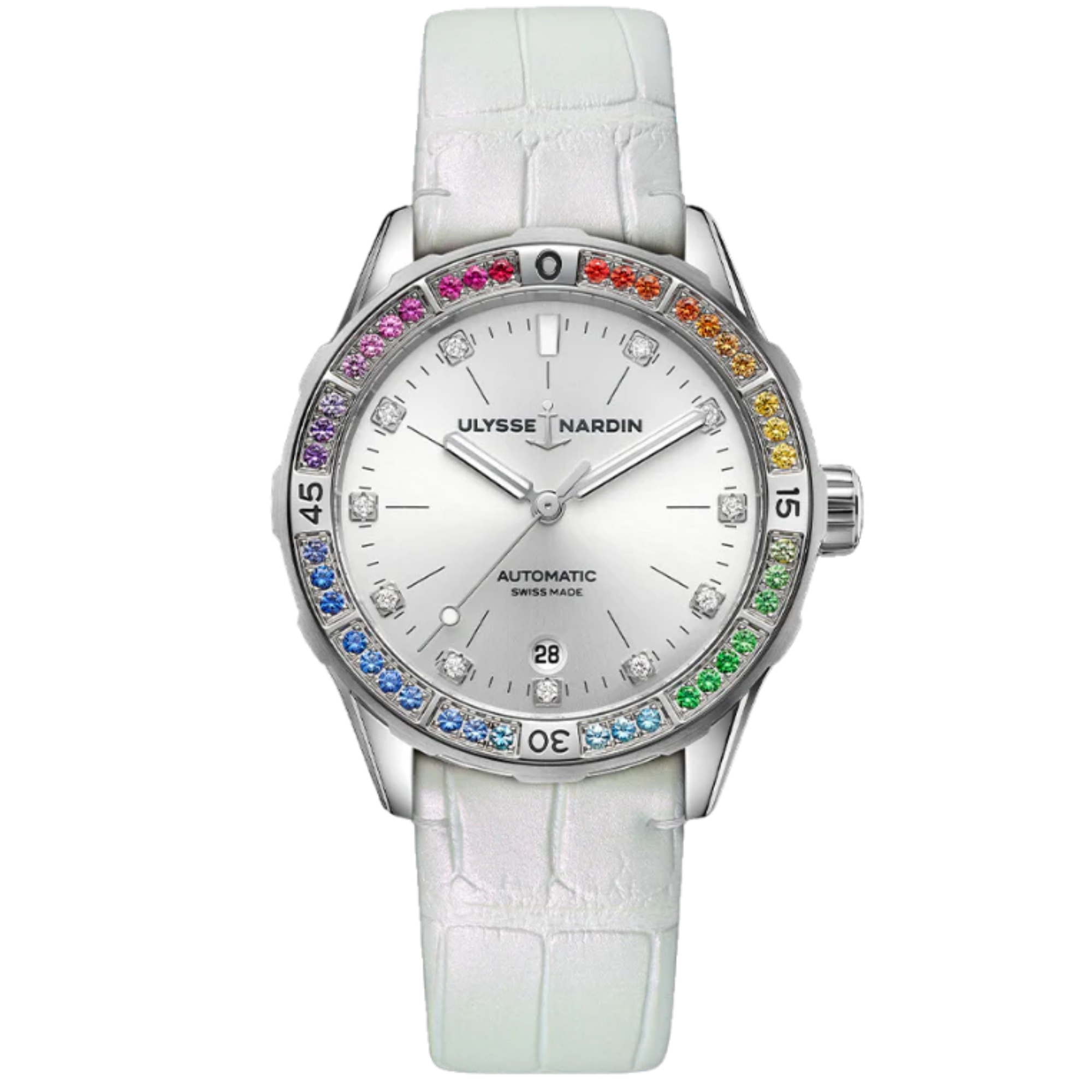 DIVER RAINBOW 39 MM STAINLESS STEEL WITH SILVER DIAL - Ulysse Nardin