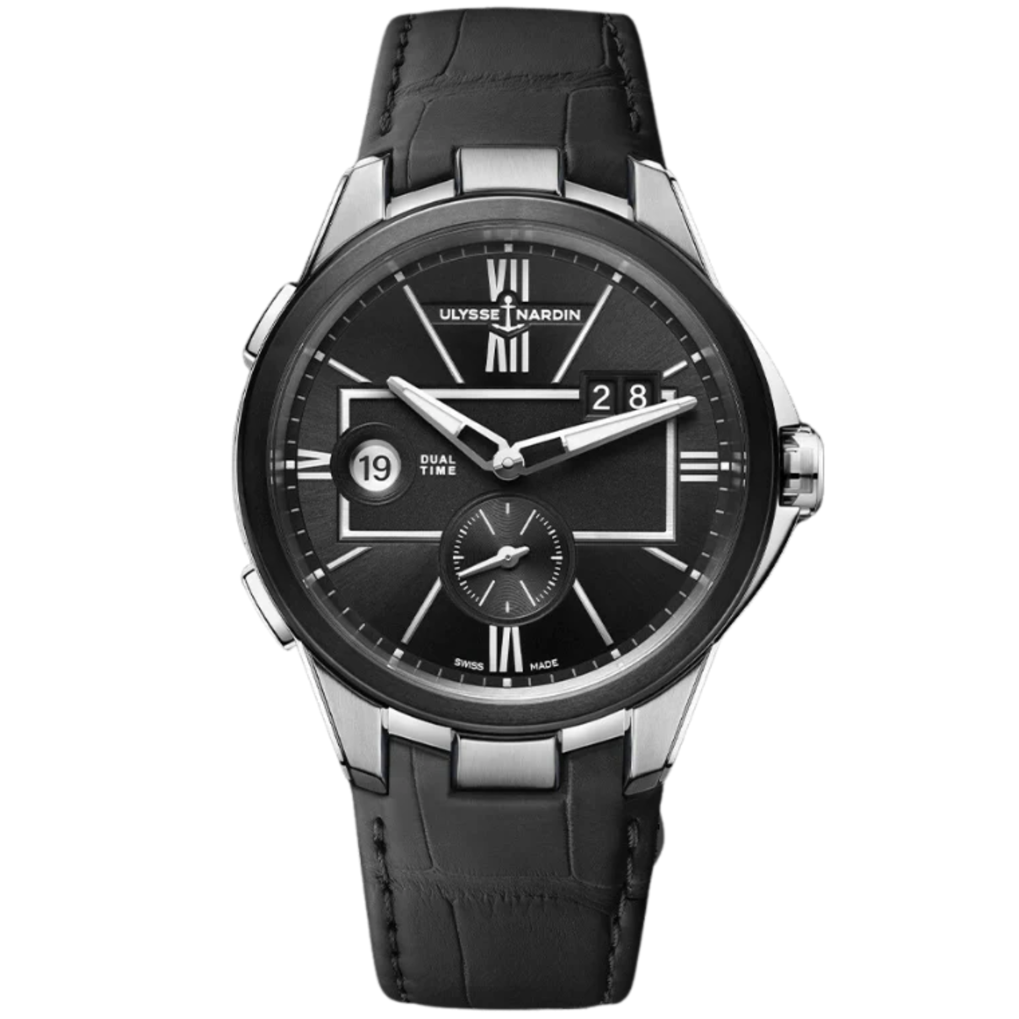 BLAST DUAL TIME 42 MM STAINLESS STEEL WITH BLACK DIAL - Ulysse Nardin