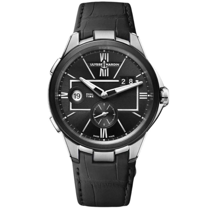 BLAST DUAL TIME 42 MM STAINLESS STEEL WITH BLACK DIAL - Ulysse Nardin