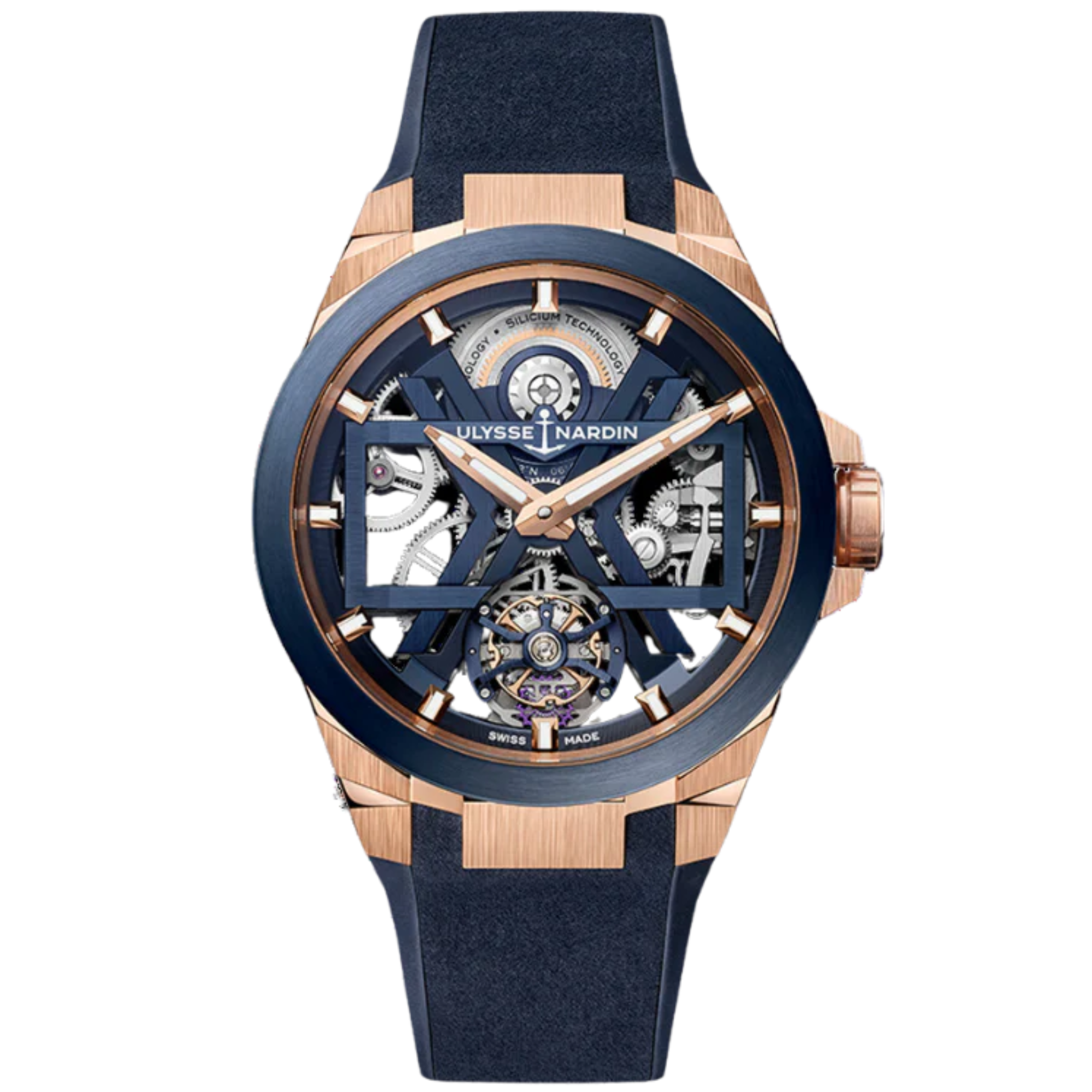 BLAST TOURBILLON 45 MM ROSE GOLD WITH OPEN WORKED DIAL - Ulysse Nardin