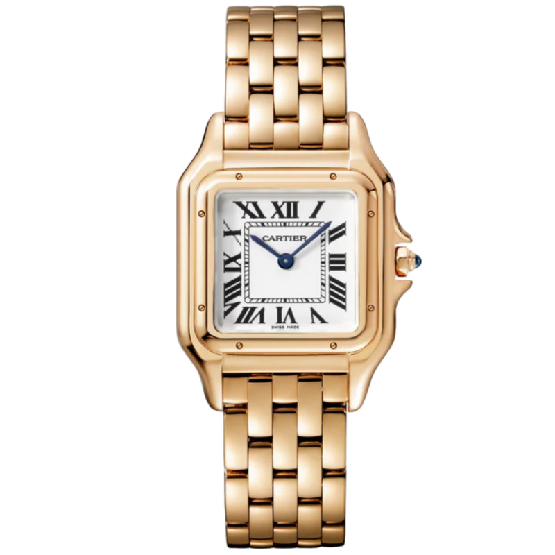 PANTHERE DE CARTIER 37 MM ROSE GOLD WITH SILVER DIAL - Cartier