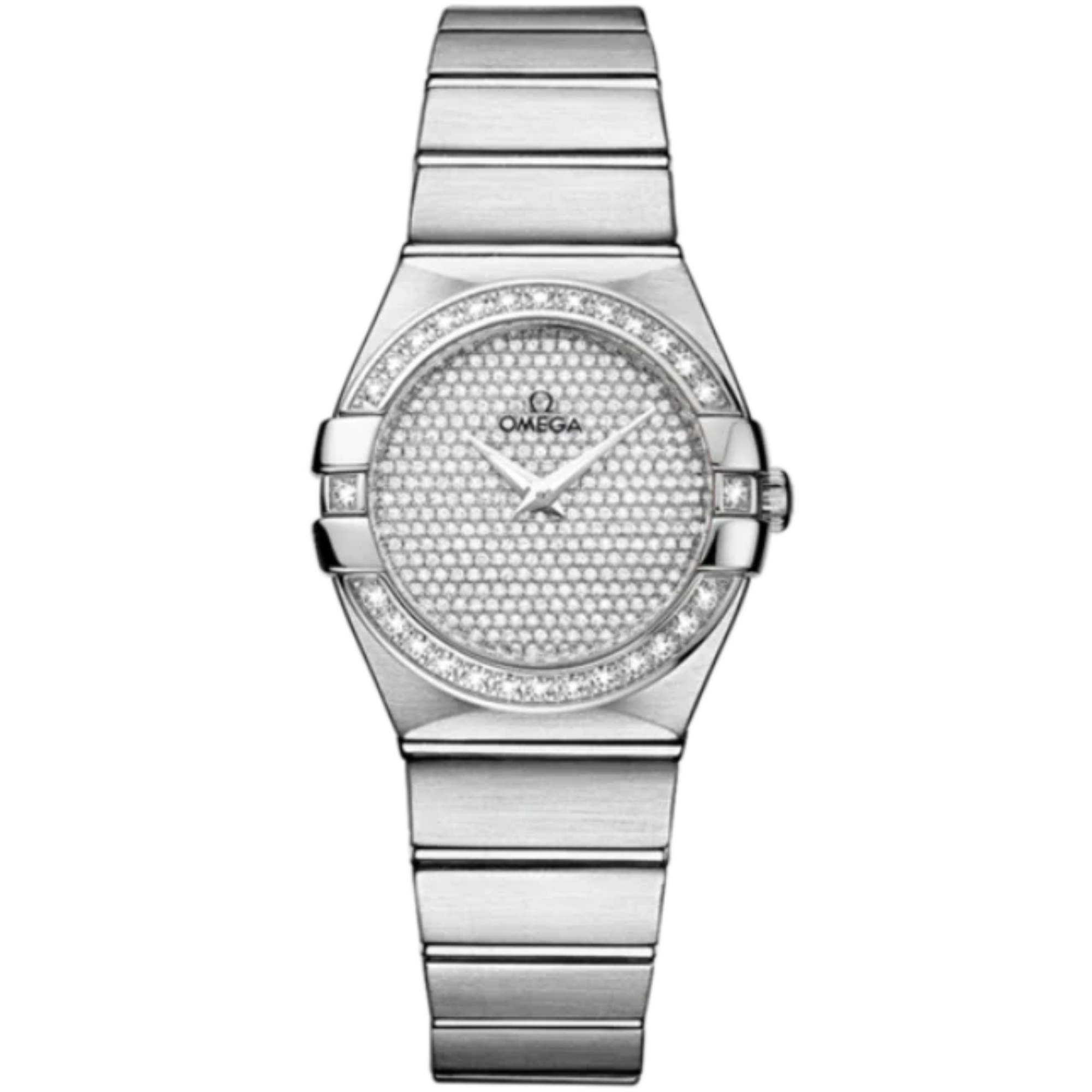 CONSTELLATION 27 MM WHITE GOLD WITH WHITE DIAL - Omega