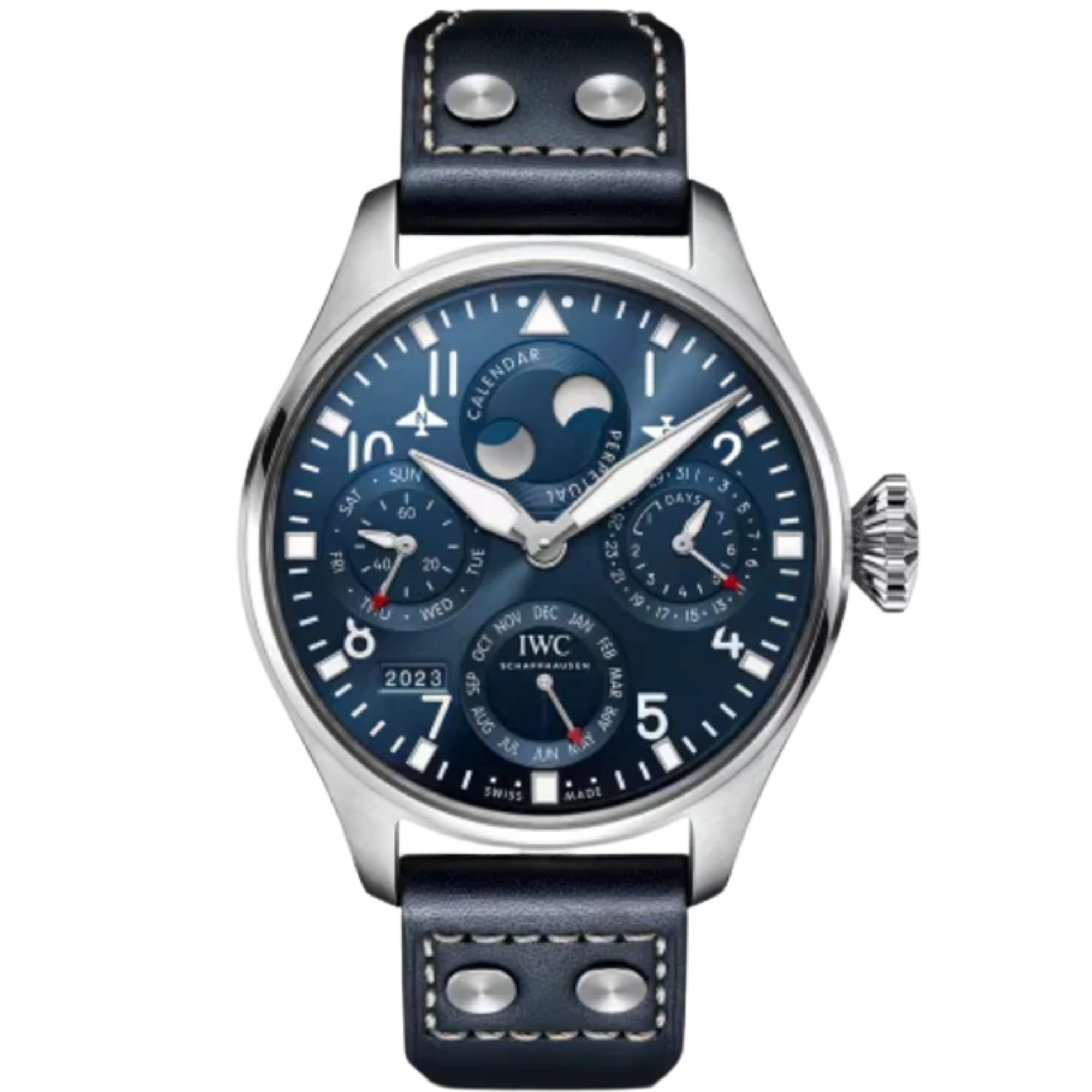 BIG PILOT’S WATCH PERPETUAL CALENDAR 46 MM STAINLESS STEEL WITH BLUE DIAL - IWC