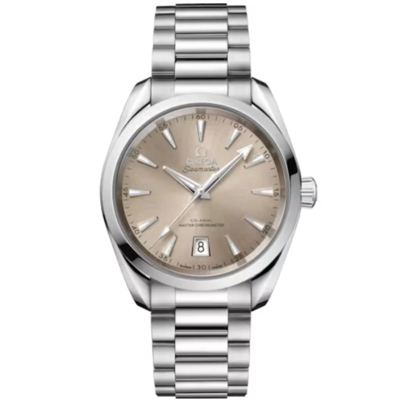 SEAMASTER AQUA TERRA SHADES 38 MM STAINLESS STEEL WITH SANDSTONE DIAL - Omega