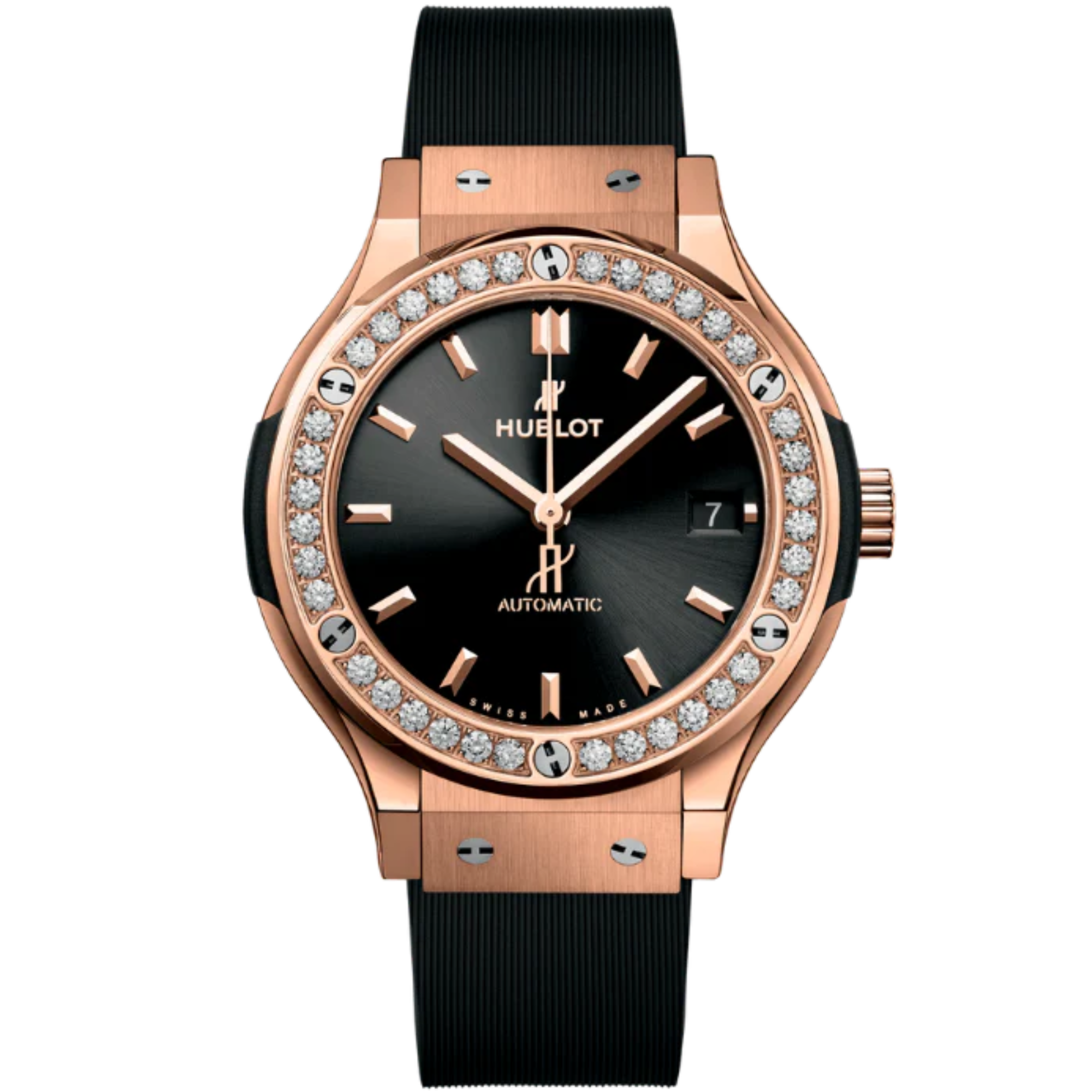 CLASSIC FUSION 3-HANDS 38MM KING GOLD DIAMONDS - Hublot