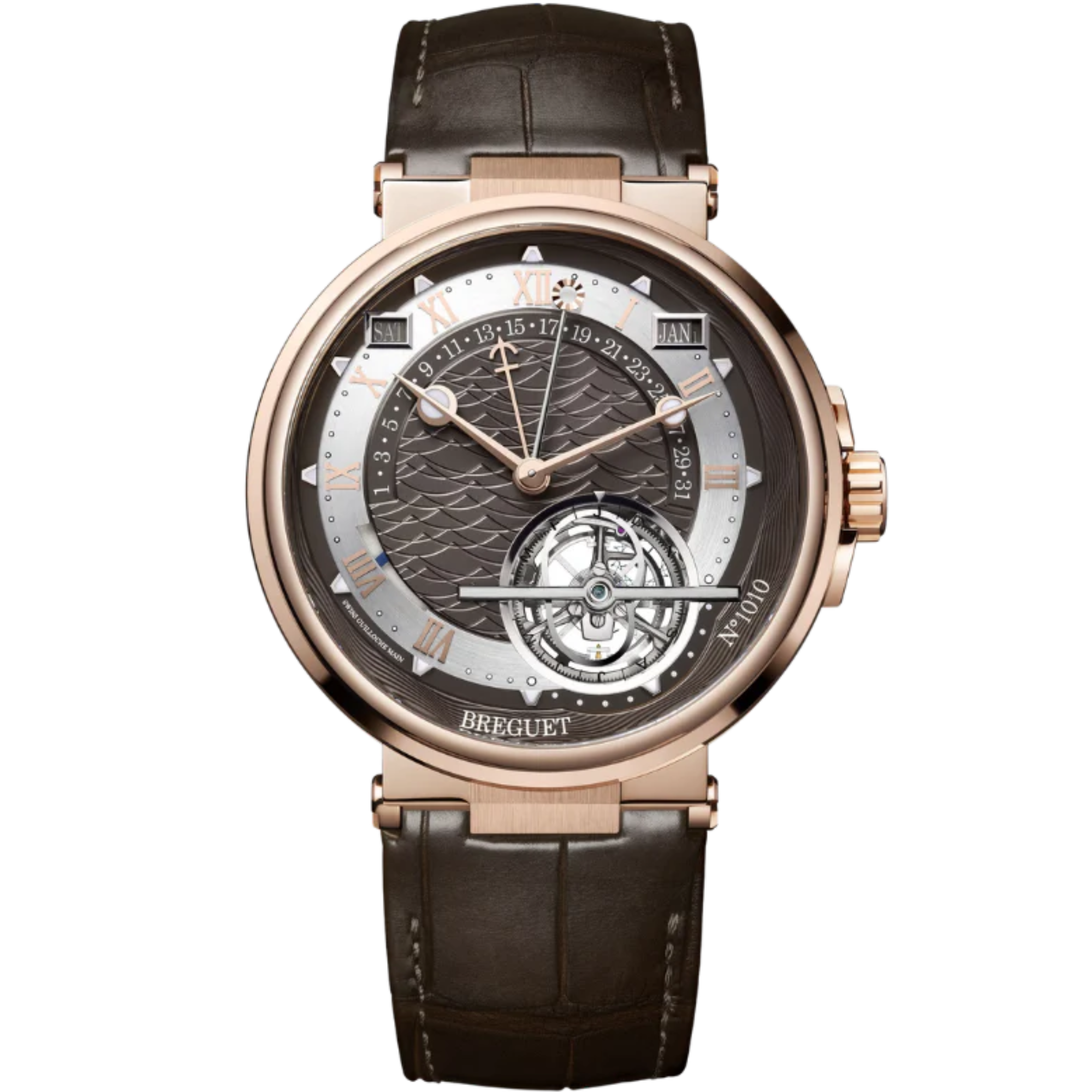 MARINE TOURBILLON EQUATION MARCHANTE 5887 44 MM 18K ROSE GOLD WITH SLATE GREY DIAL - Breguet