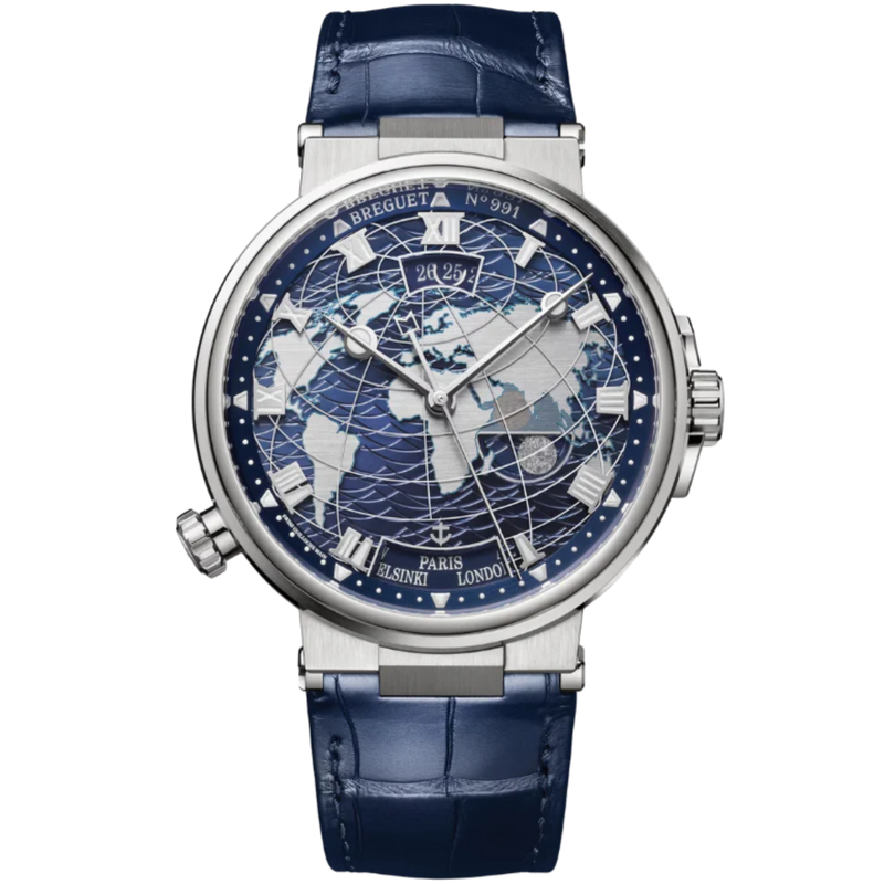 MARINE HORA MUNDI 5557 44 MM WHITE GOLD WITH BLUE DIAL - Breguet