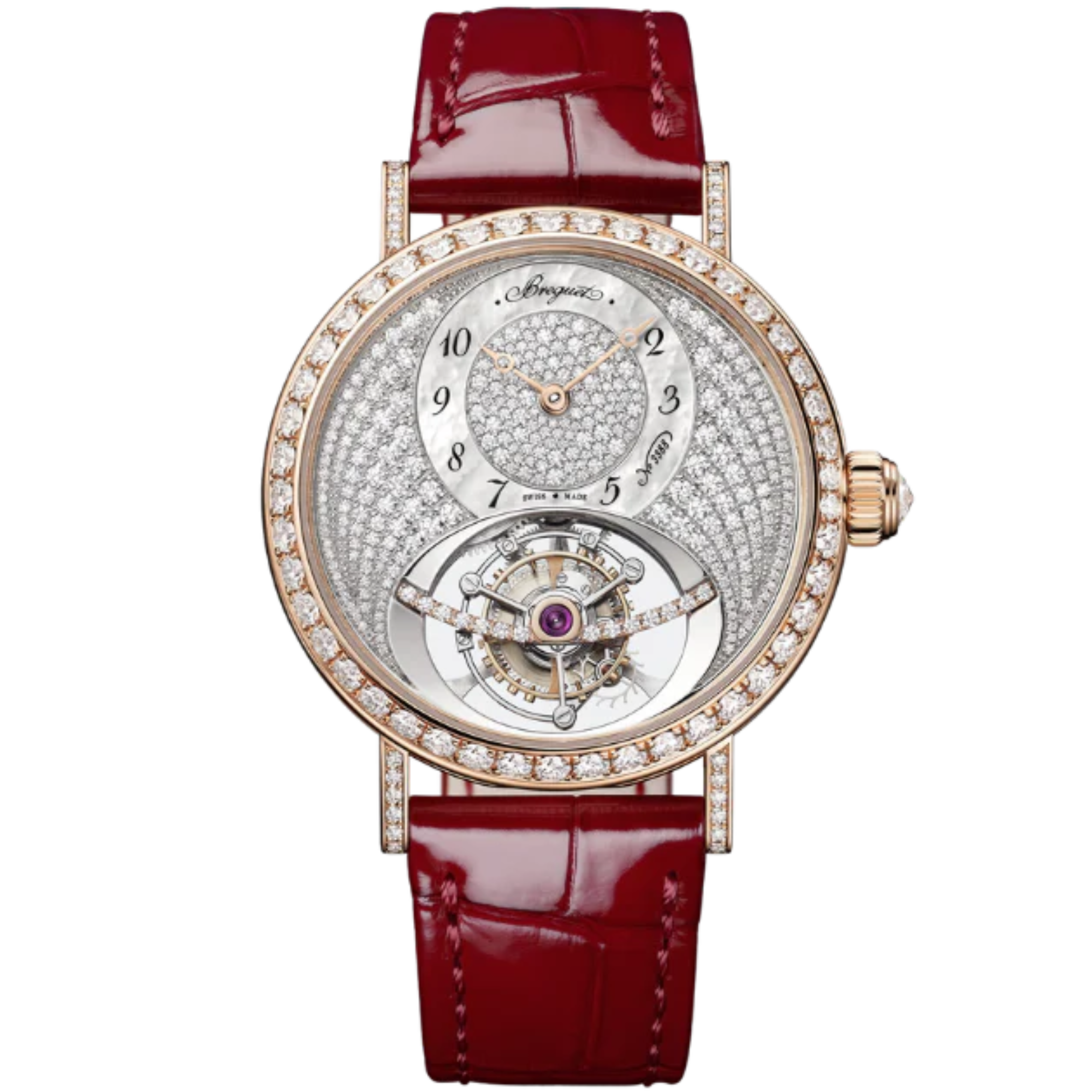 CLASSIQUE TOURBILLON 3358 35 MM 18K ROSE GOLD WITH MOTHER OF PEARL DIAL - Breguet