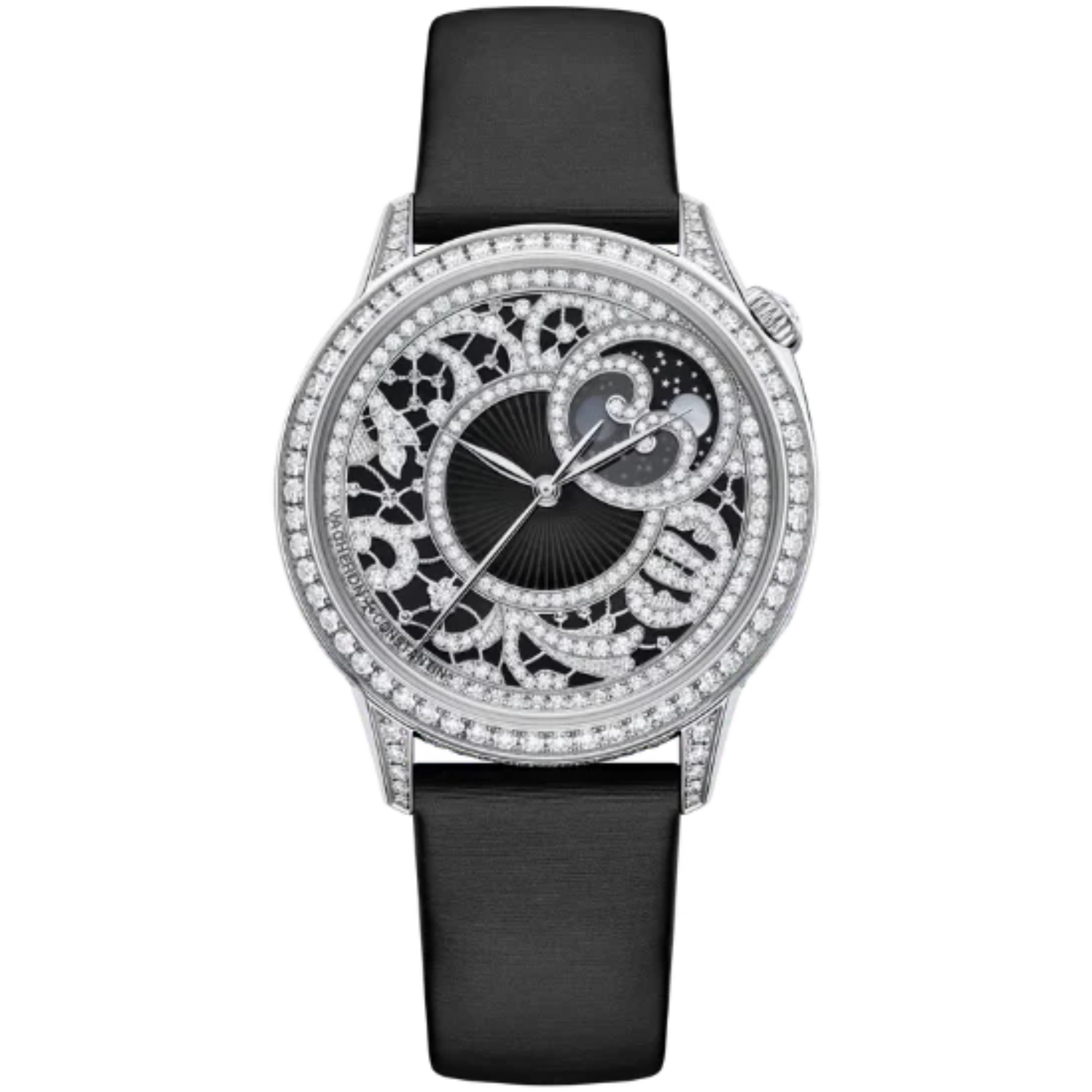 EGERIE MOON PHASE 37 MM 18K WHITE GOLD WITH 18K WHITE GOLD DIAL - Vacheron Constantin