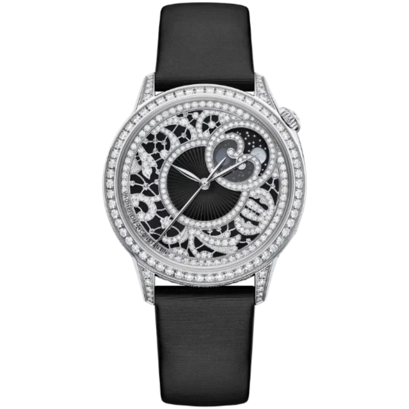 EGERIE MOON PHASE 37 MM 18K WHITE GOLD WITH 18K WHITE GOLD DIAL - Vacheron Constantin