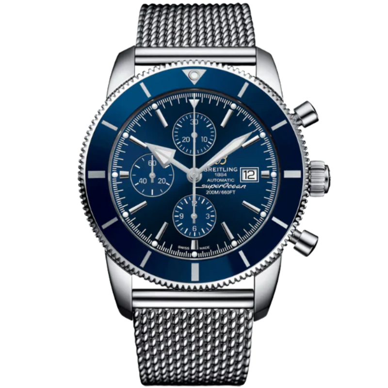 SUPEROCEAN HERITAGE CHRONOGRAPH 46 MM STAINLESS STEEL WITH BLUE DIAL - Breitling