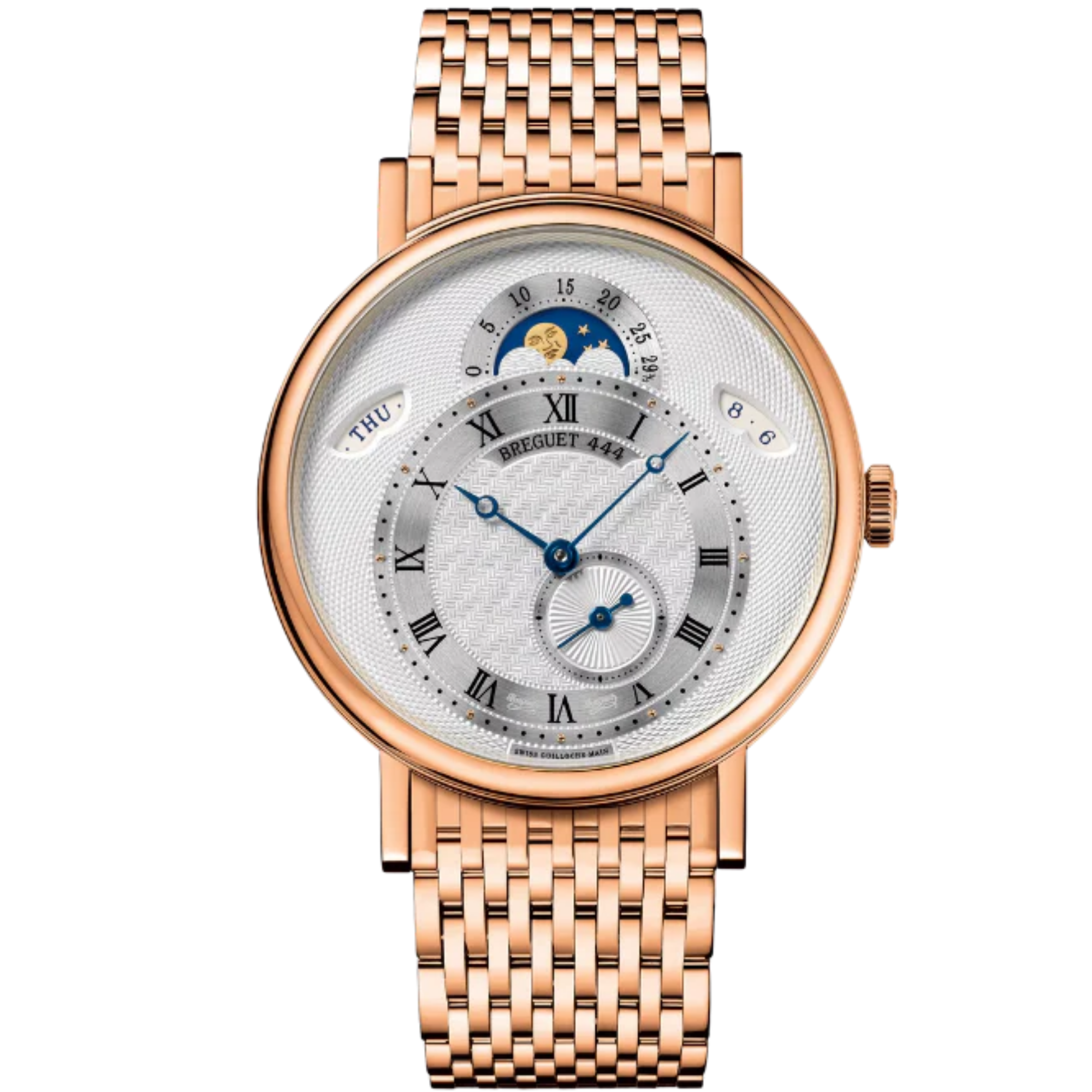 CLASSIQUE CALENDRIER 7337 39 MM ROSE GOLD WITH SILVER DIAL - Breguet