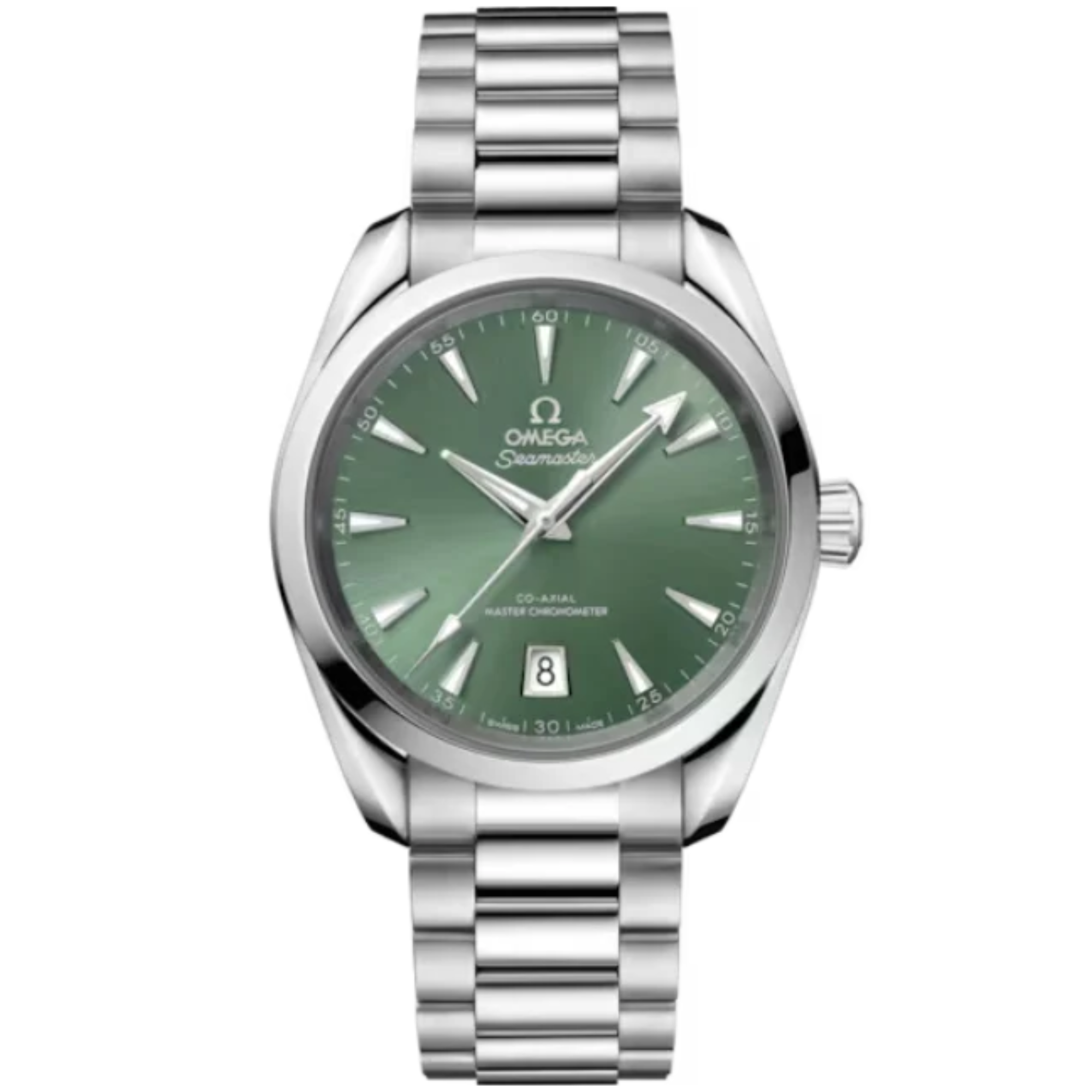 SEAMASTER AQUA TERRA SHADES 38 MM STAINLESS STEEL WITH BAY GREEN DIAL - Omega