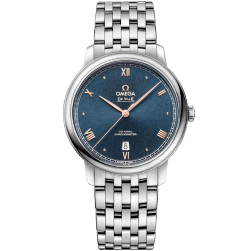 DE VILLE PRESTIGE 39 MM STAINLESS STEEL WITH BLUE DIAL - Omega