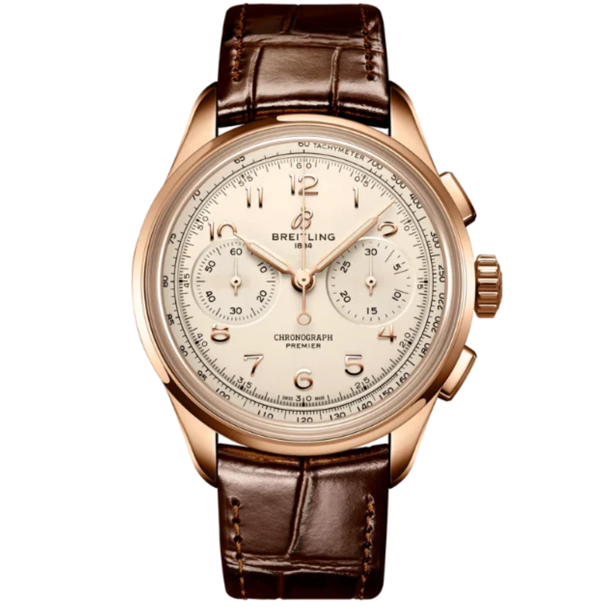 PREMIER B09 CHRONOGRAPH 40 MM 18K ROSE GOLD WITH CREAM DIAL - Breitling