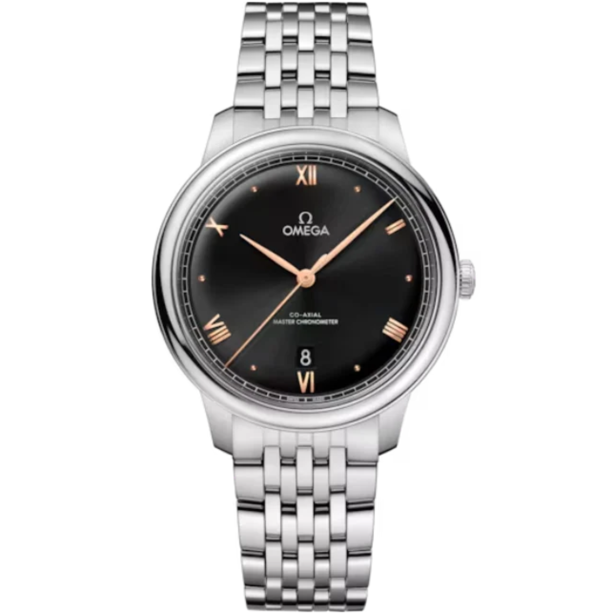 DE VILLE PRESTIGE 40 MM STAINLESS STEEL WITH BLACK DIAL - Omega