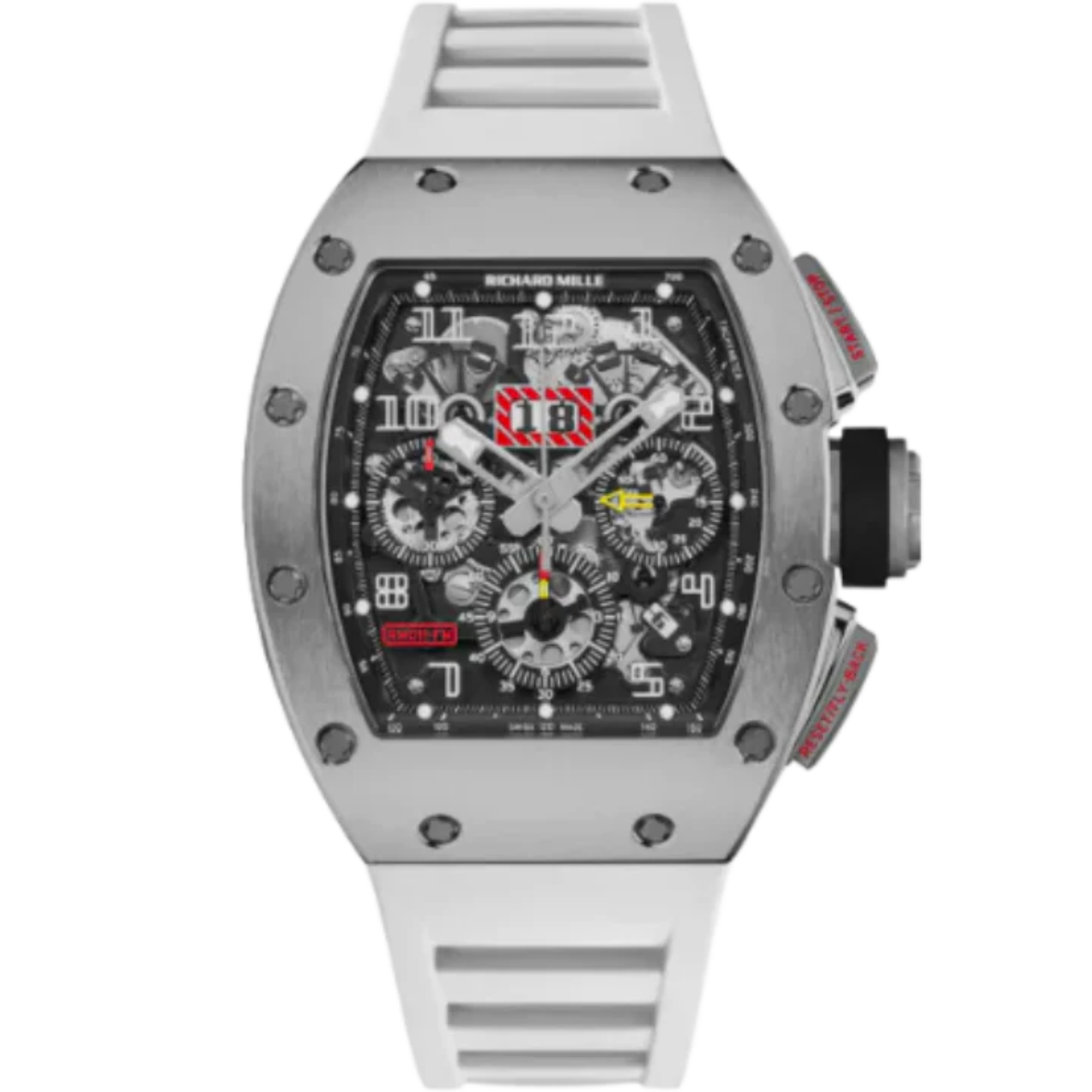 RM 011  Automatic Transparent Limited Edition Rubber Strap Titanium Case - Richard Mille