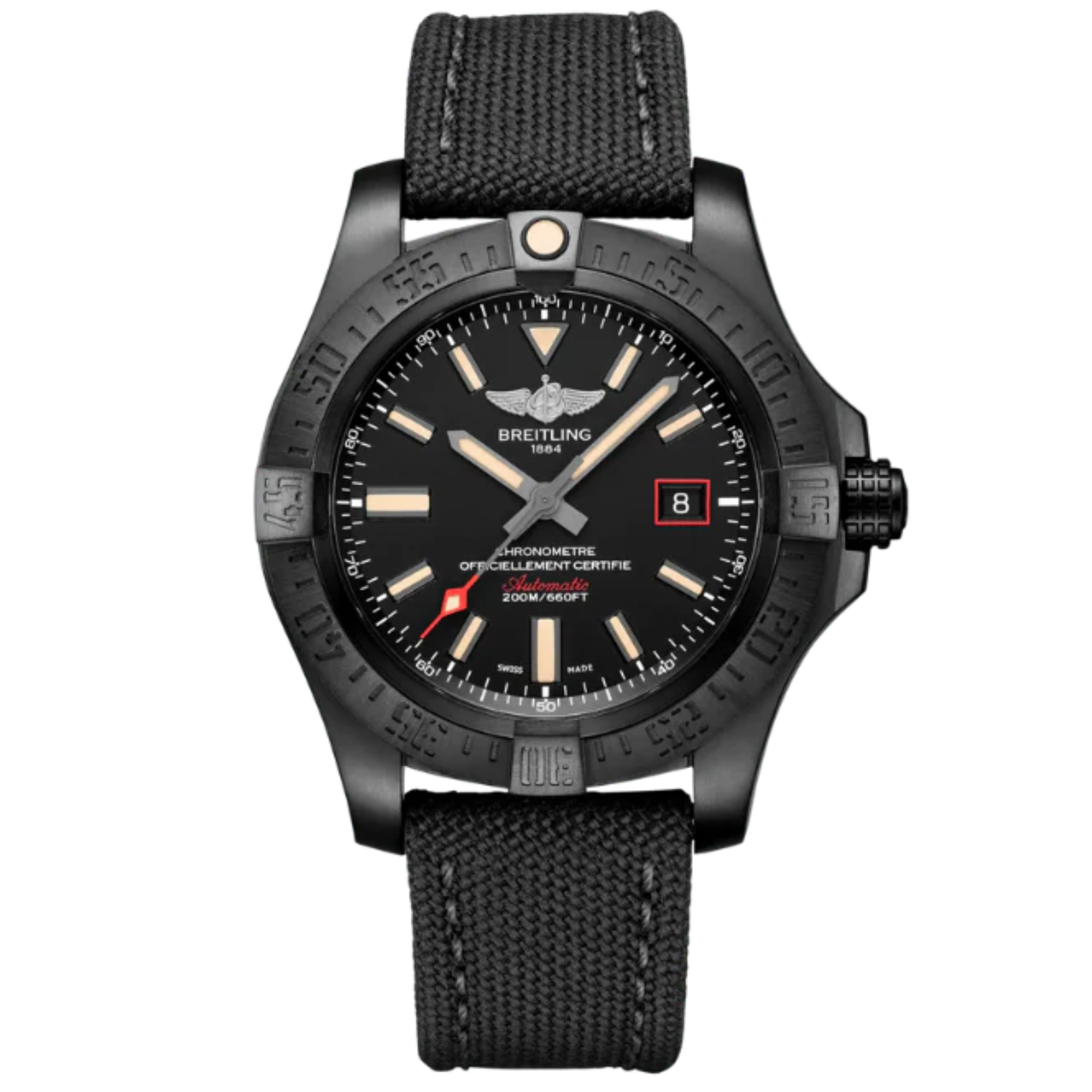 AVENGER BLACKBIRD 44 MM DLC-COATED TITANIUM WITH BLACK DIAL - Breitling