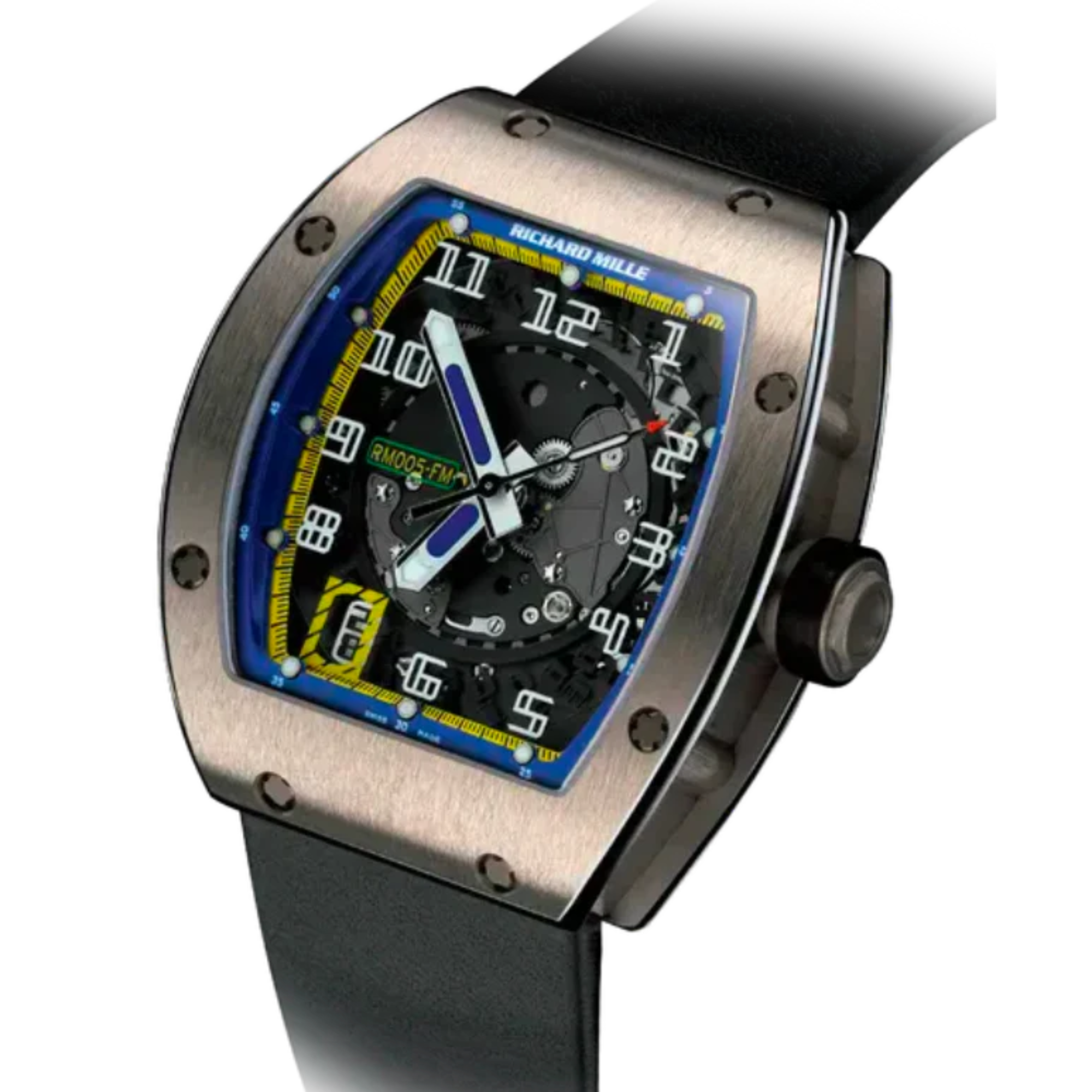 RM 005 Automatic Black Rubber Strap Platinum Case - Richard Mille