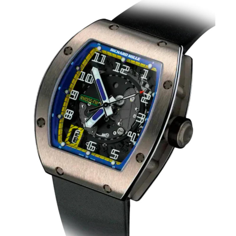 RM 005 Automatic Black Rubber Strap Platinum Case - Richard Mille