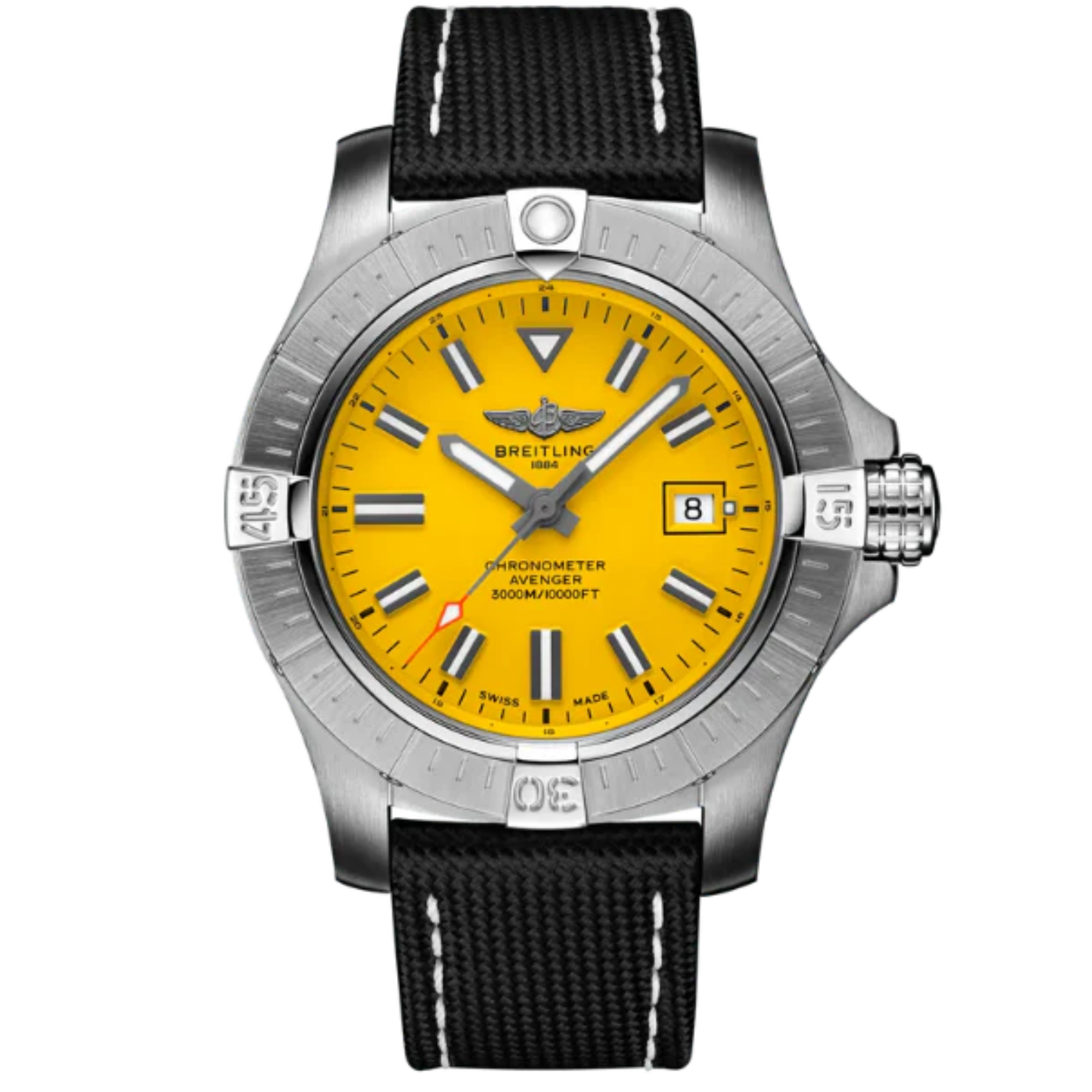 AVENGER AUTOMATIC SEAWOLF 45 MM STAINLESS STEEL WITH YELLOW DIAL - Breitling