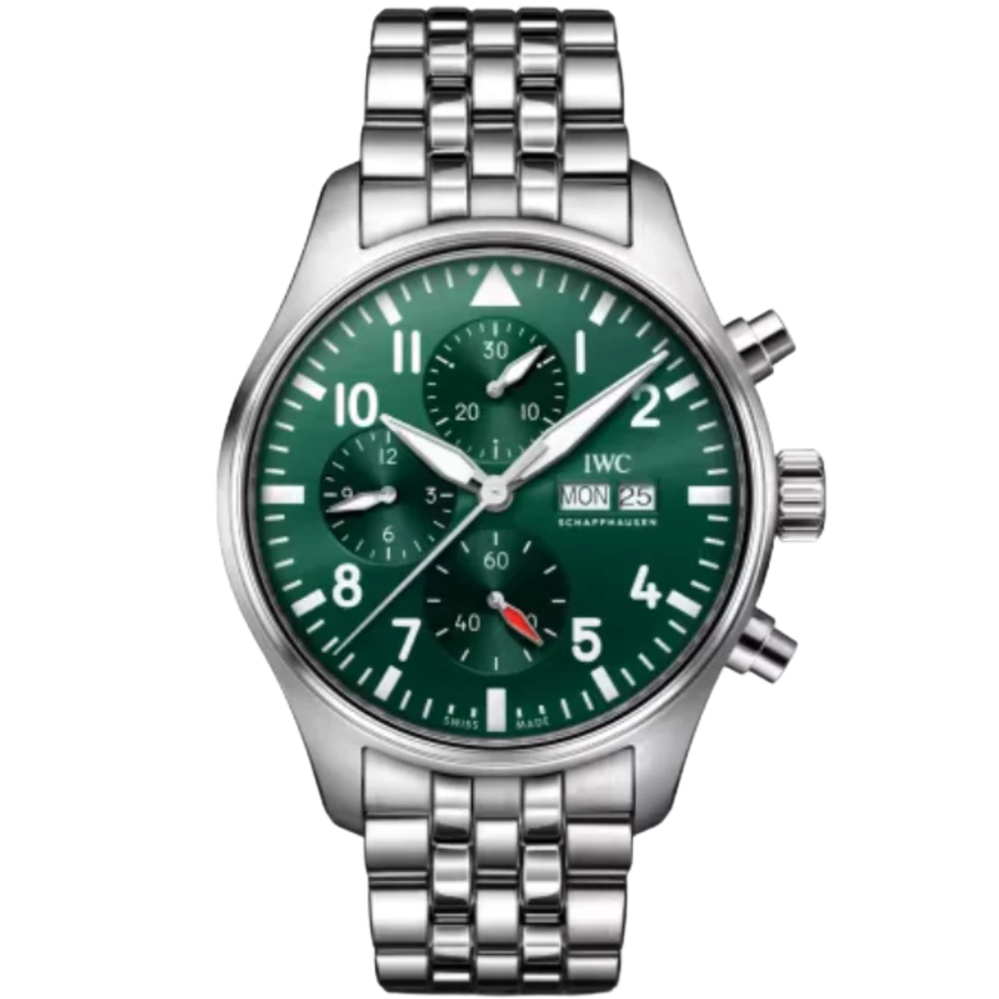 PILOT’S WATCH CHRONOGRAPH 43 MM STAINLESS STEEL WITH GREEN DIAL - IWC