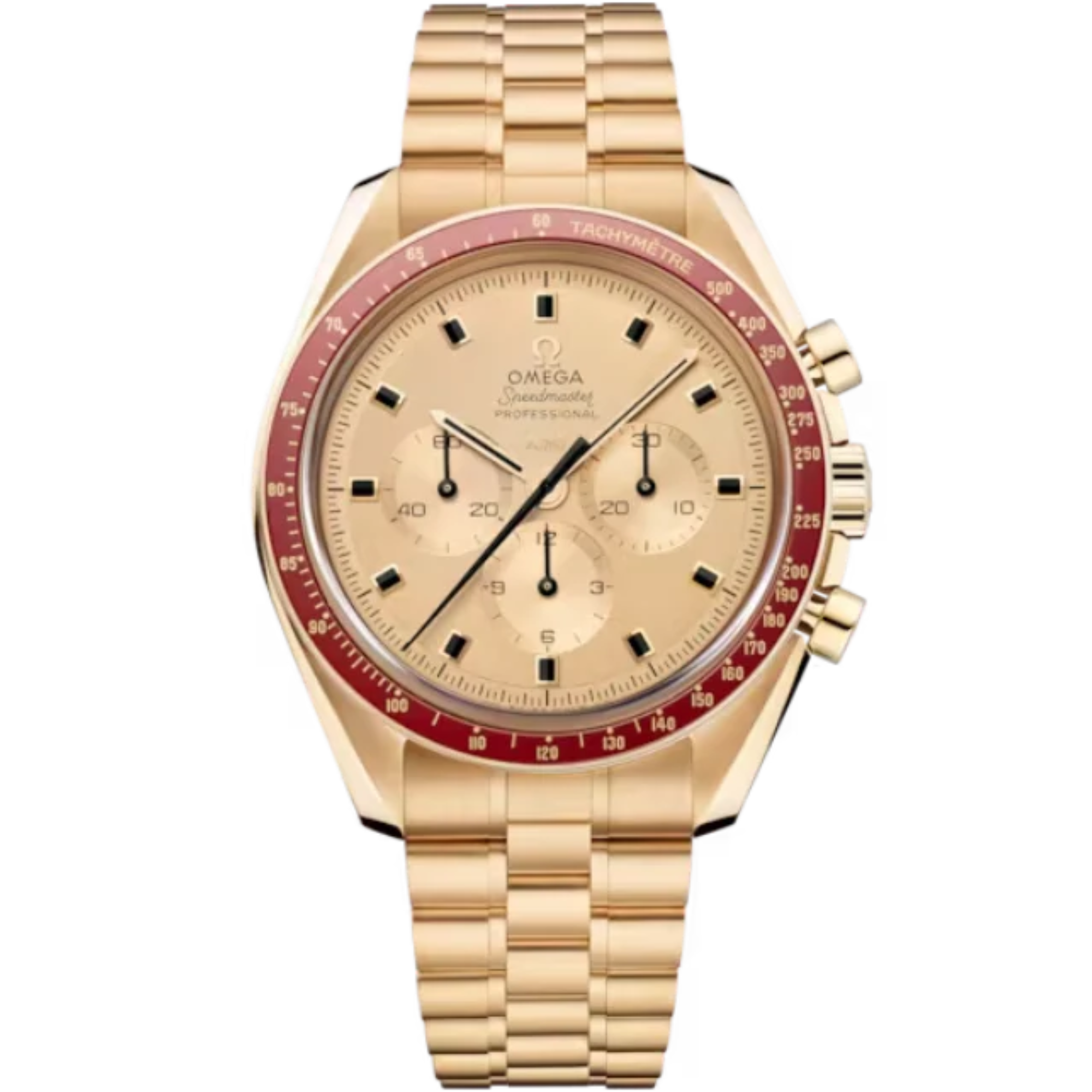 SPEEDMASTER ANNIVERSARY SERIES APOLLO 11 50TH ANNIVERSARY 42 MM MOONSHINE™ GOLD WITH YELLOW DIAL - Omega