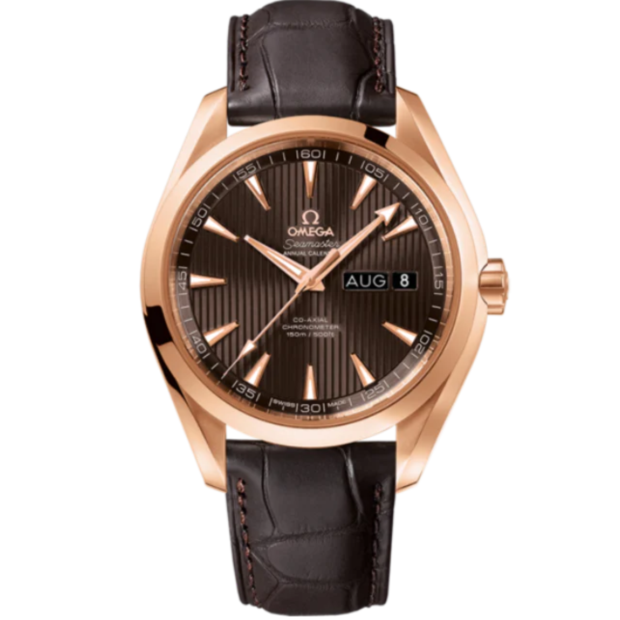 SEAMASTER AQUA TERRA 150M 43 MM RED GOLD WITH GREY DIAL - Omega