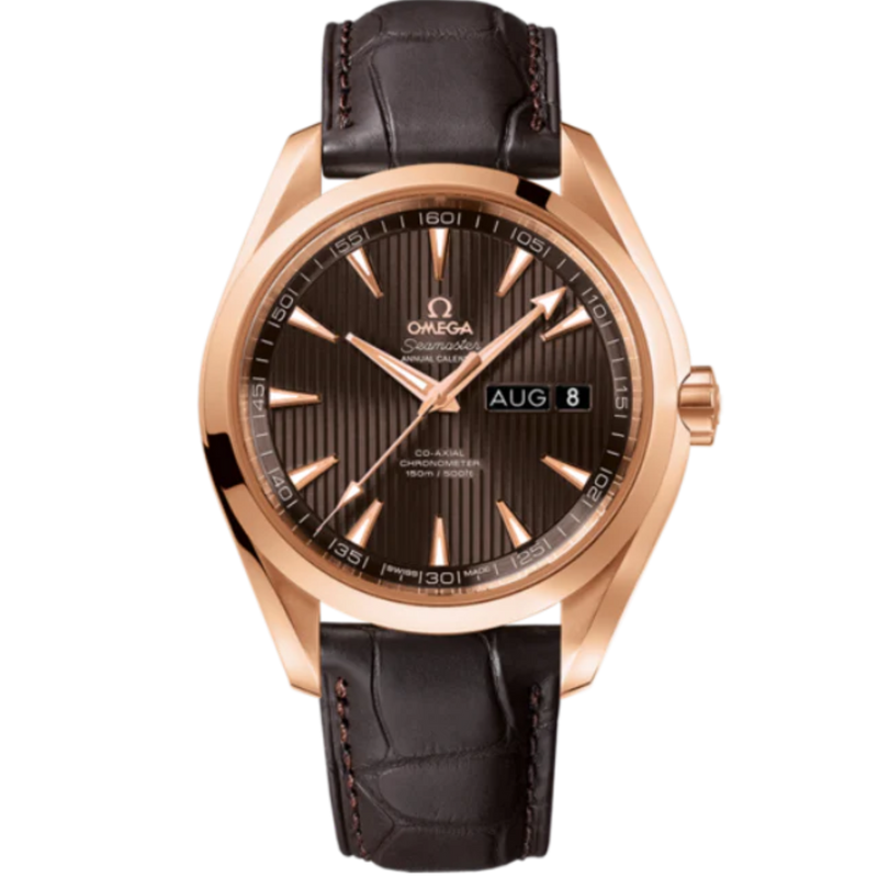 SEAMASTER AQUA TERRA 150M 43 MM RED GOLD WITH GREY DIAL - Omega