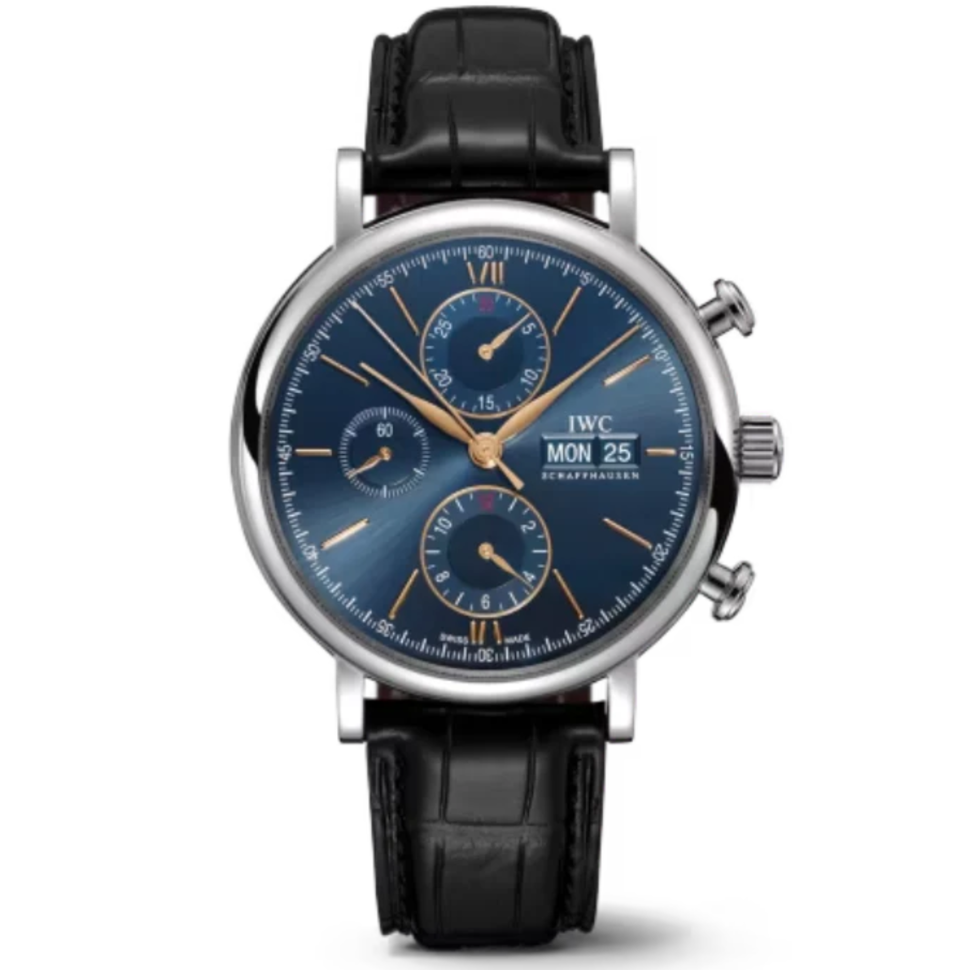 PORTOFINO CHRONOGRAPH 42 MM STAINLESS STEEL WITH BLUE DIAL - IWC