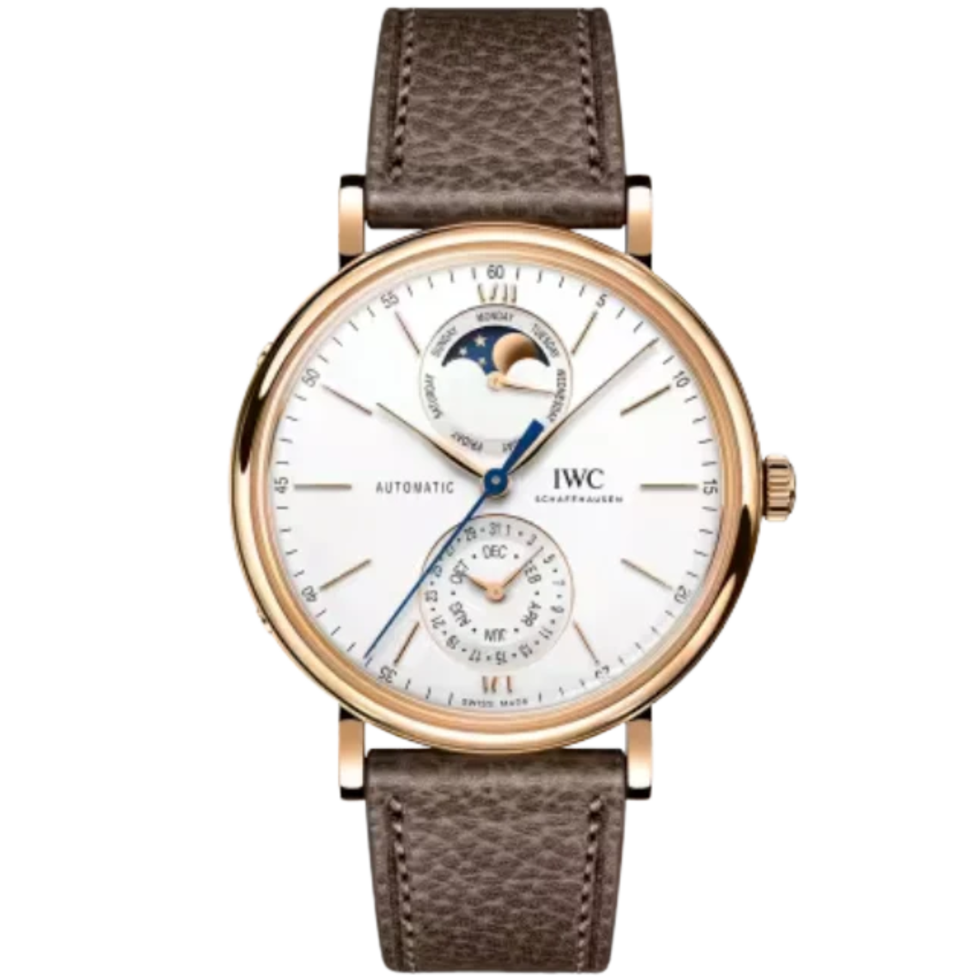 PORTOFINO COMPLETE CALENDAR 41 MM GOLD WITH WHITE DIAL - IWC