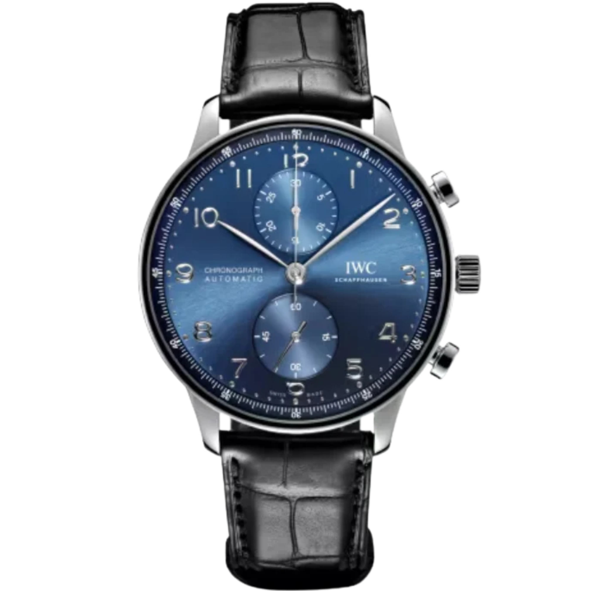 PORTUGIESER CHRONOGRAPH 41 MM STAINLESS STEEL WITH BLUE DIAL - IWC