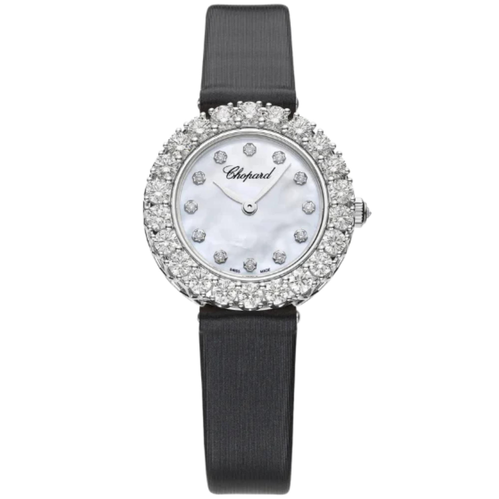 L'HEURE DU DIAMANT 26 MM ETHICAL WHITE GOLD WITH MOTHER OF PEARL DIAL - Chopard