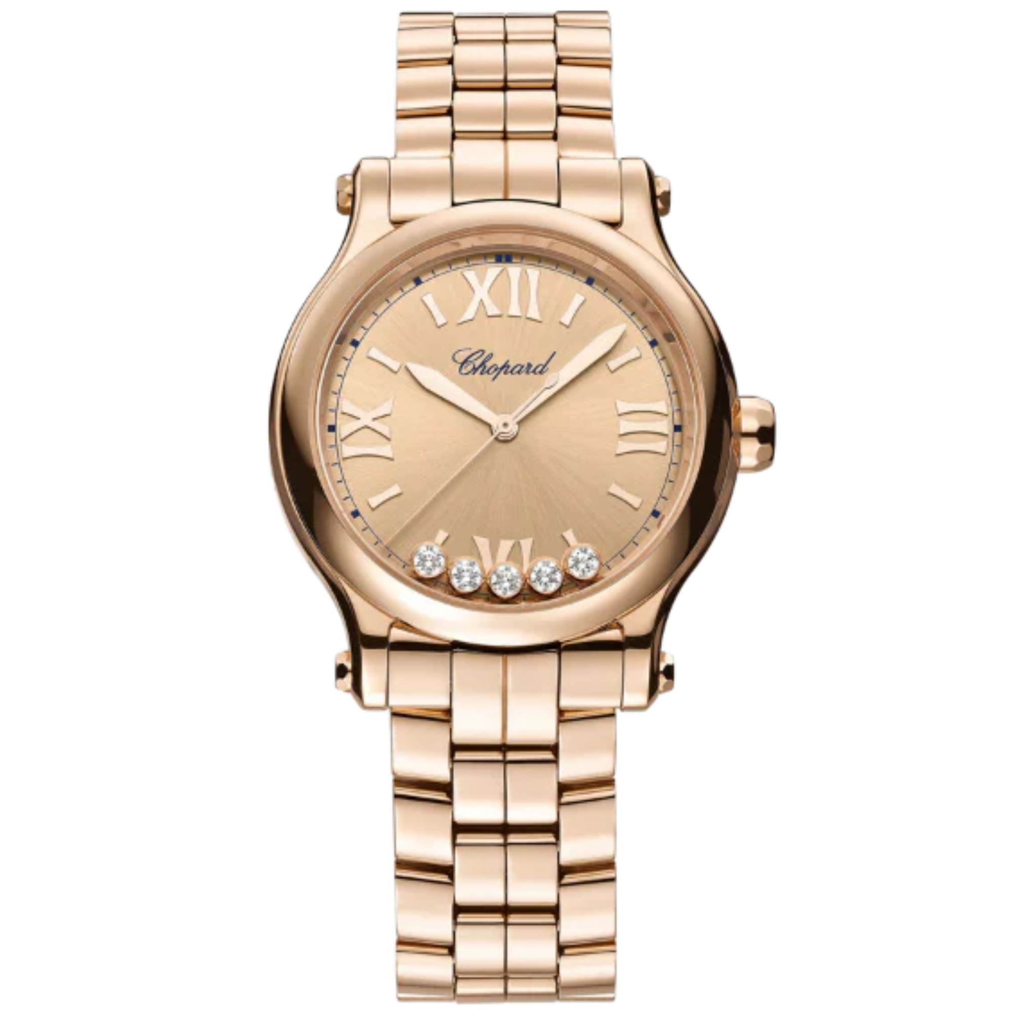 HAPPY SPORT 33 MM ETHICAL ROSE GOLD WITH GOLD DIAL - Chopard