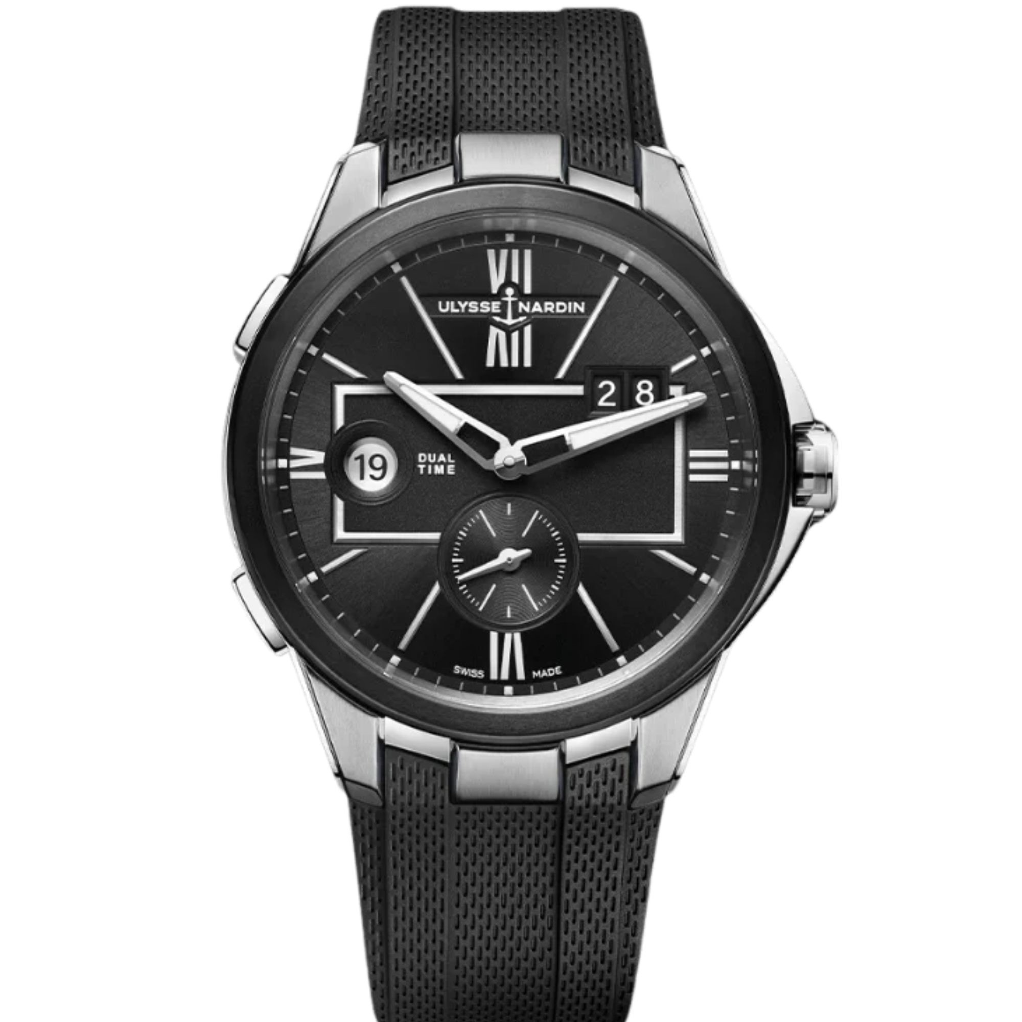BLAST DUAL TIME 42 MM STAINLESS STEEL WITH BLACK DIAL - Ulysse Nardin