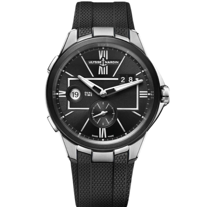 BLAST DUAL TIME 42 MM STAINLESS STEEL WITH BLACK DIAL - Ulysse Nardin