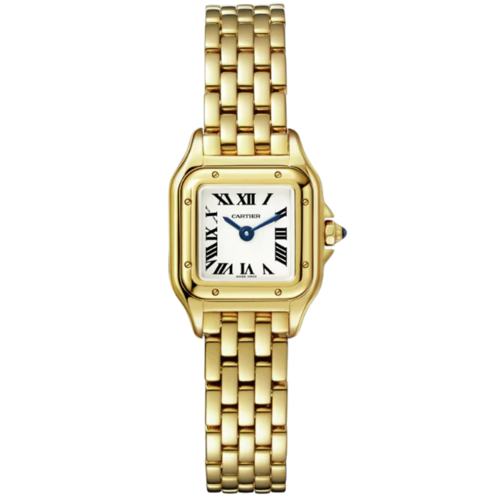 PANTHERE DE CARTIER 25 MM YELLOW GOLD WITH SILVER DIAL - Cartier