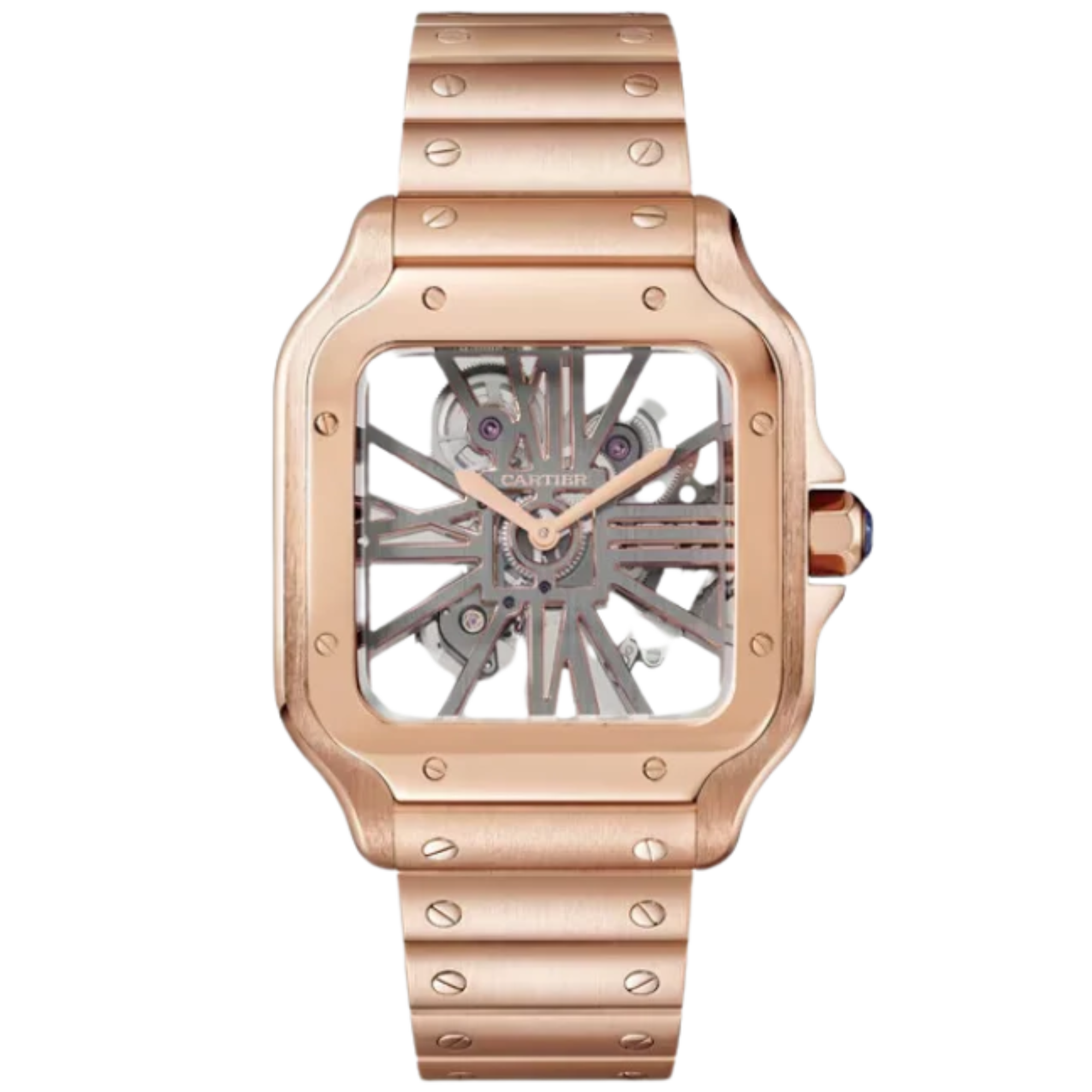 SANTOS 28 MM DE CARTIER ROSE GOLD - Cartier