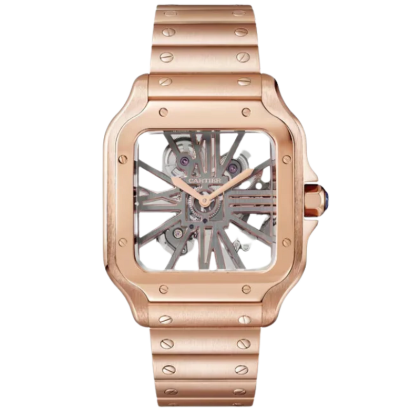 SANTOS 28 MM DE CARTIER ROSE GOLD - Cartier